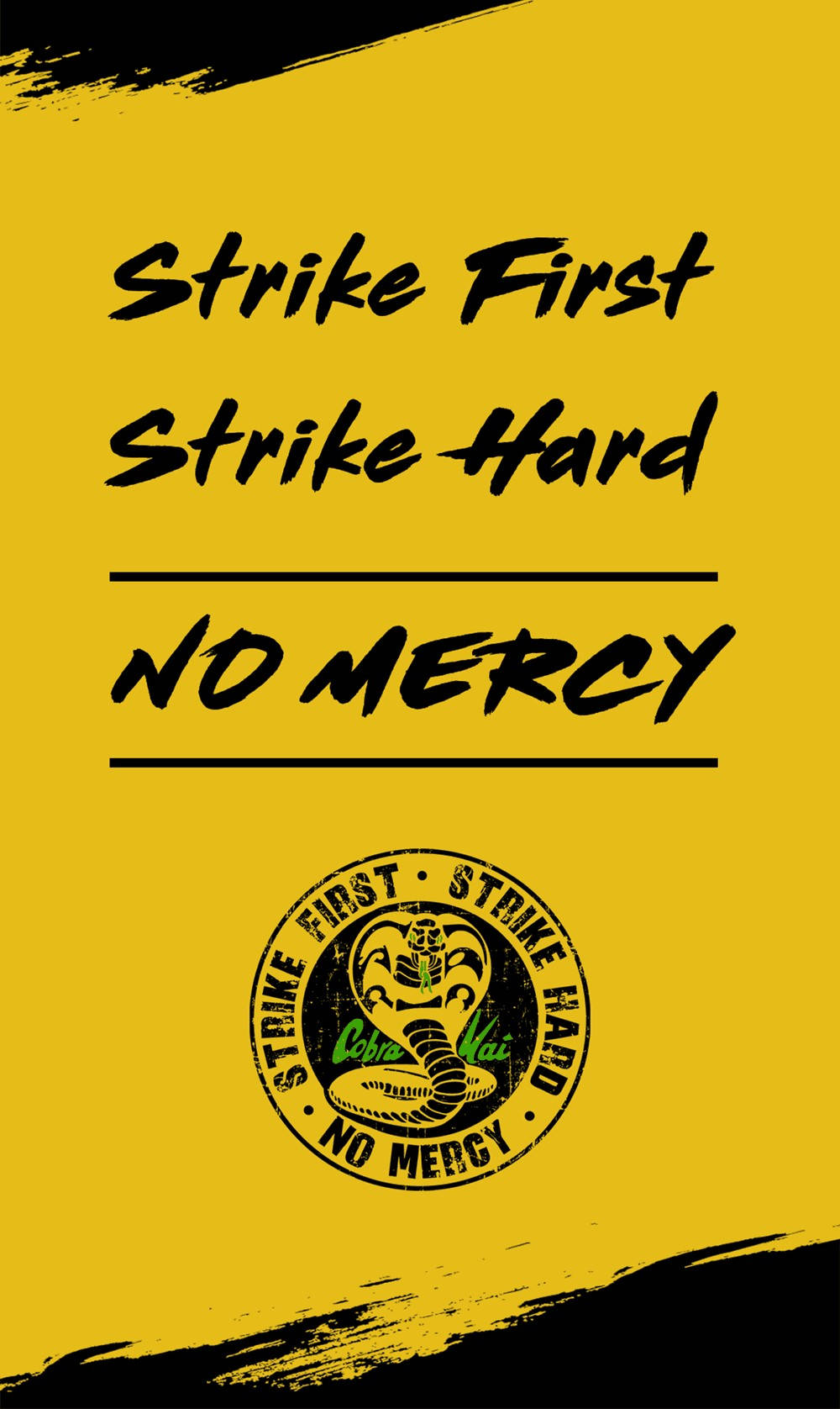 Famous Line From Cobra Kai Phone Background