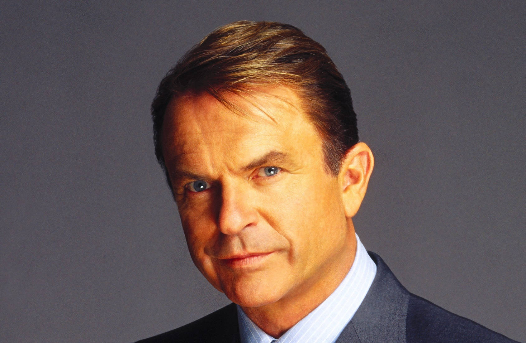 Famous New Zealand Actor Sam Neill Portrait Background