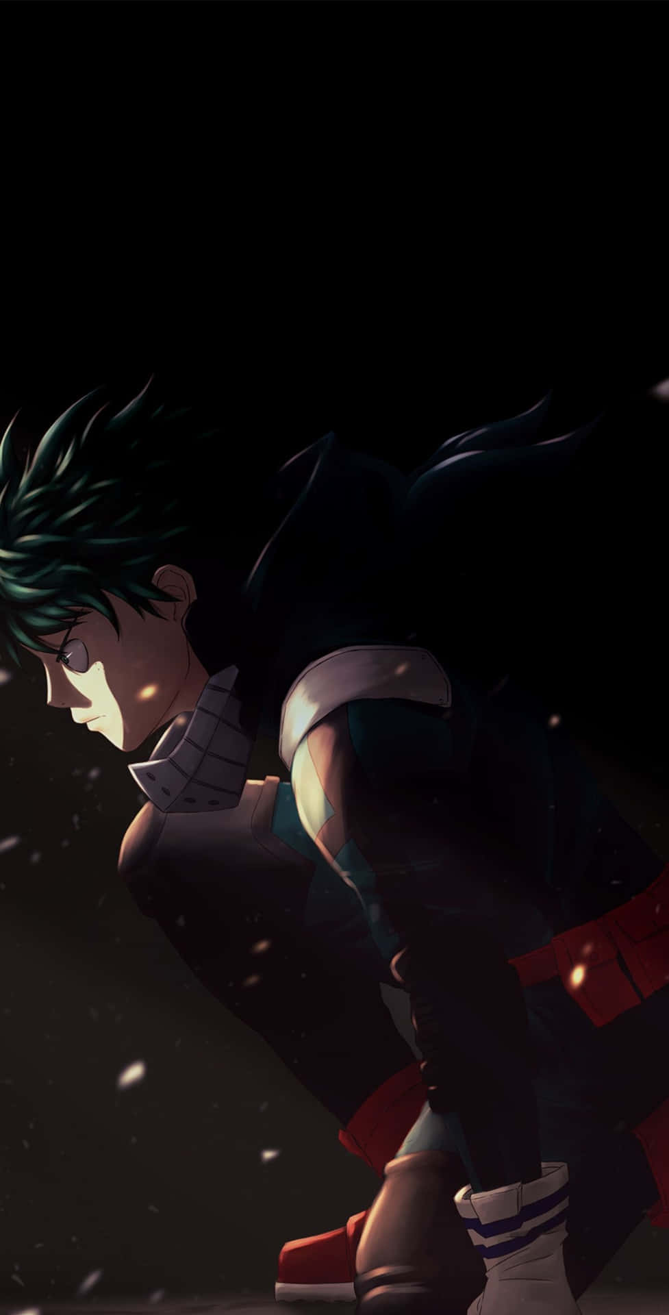 Fan Art Dark Deku Phone Background
