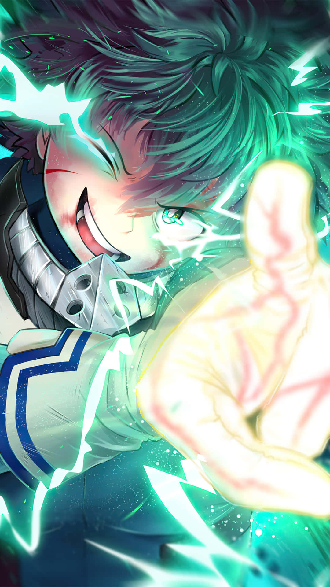 Fan Art Green Lightning Deku Phone