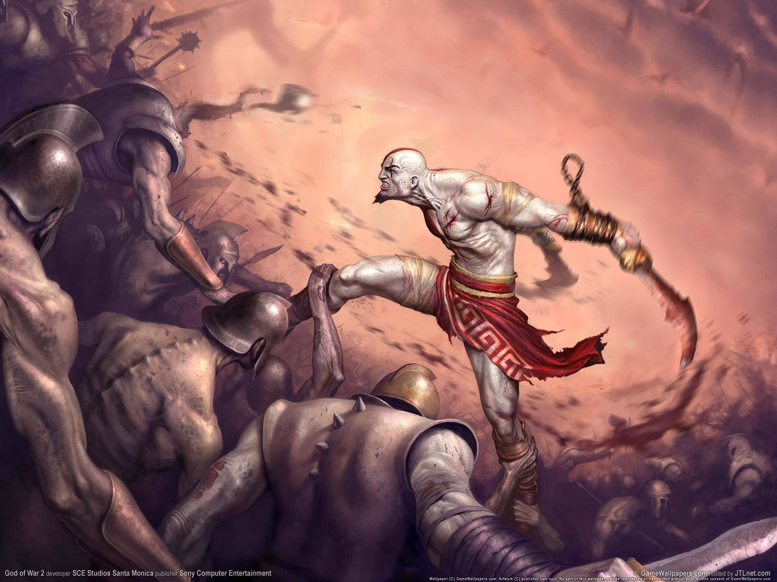 Fan Art Kratos God Of War Background