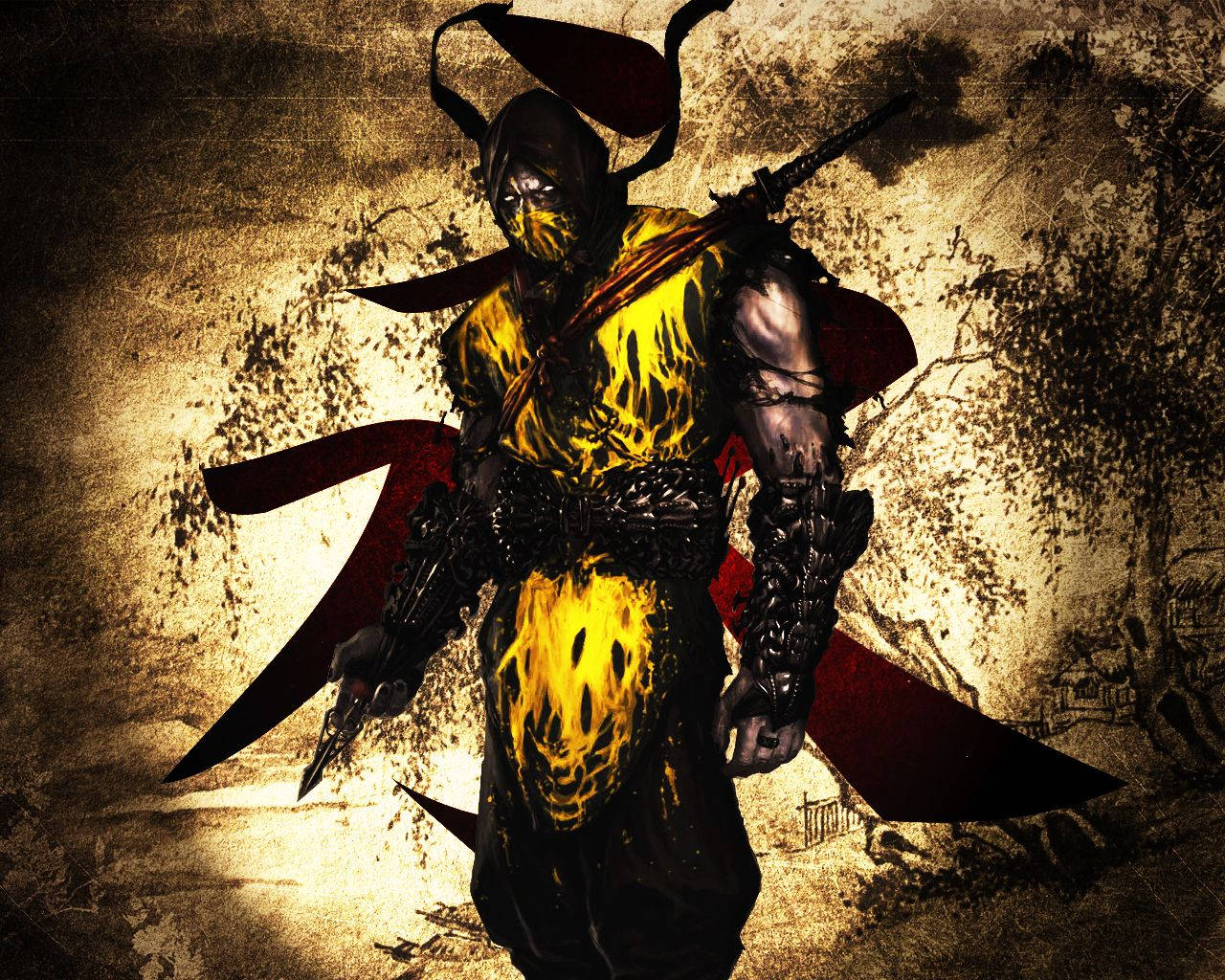 Fan Art Mortal Kombat Scorpion