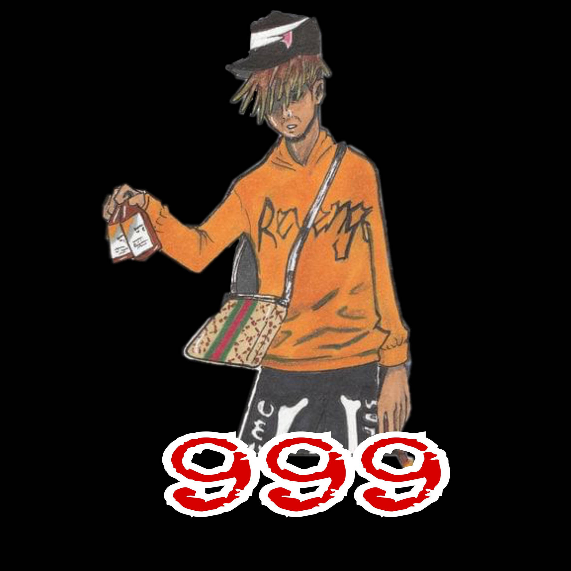 Fan Art Of Juice Wrld Cartoon Background