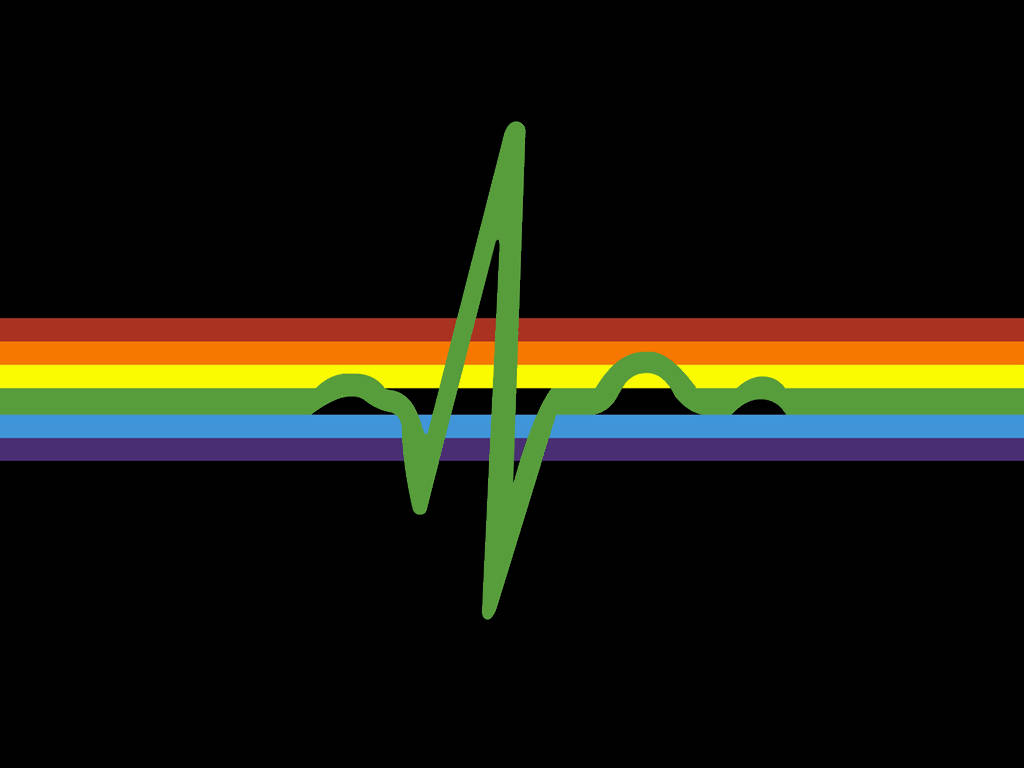 Fan Art Pink Floyd Rainbow Background