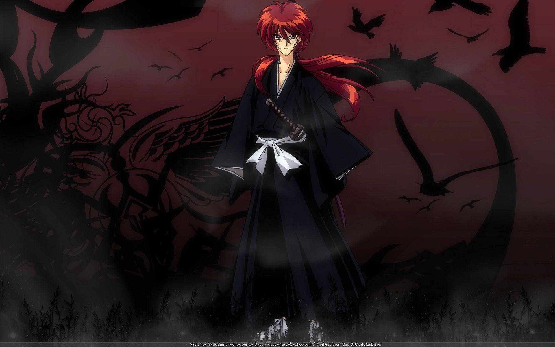 Fan Art Samurai X Kenshin Himura Background