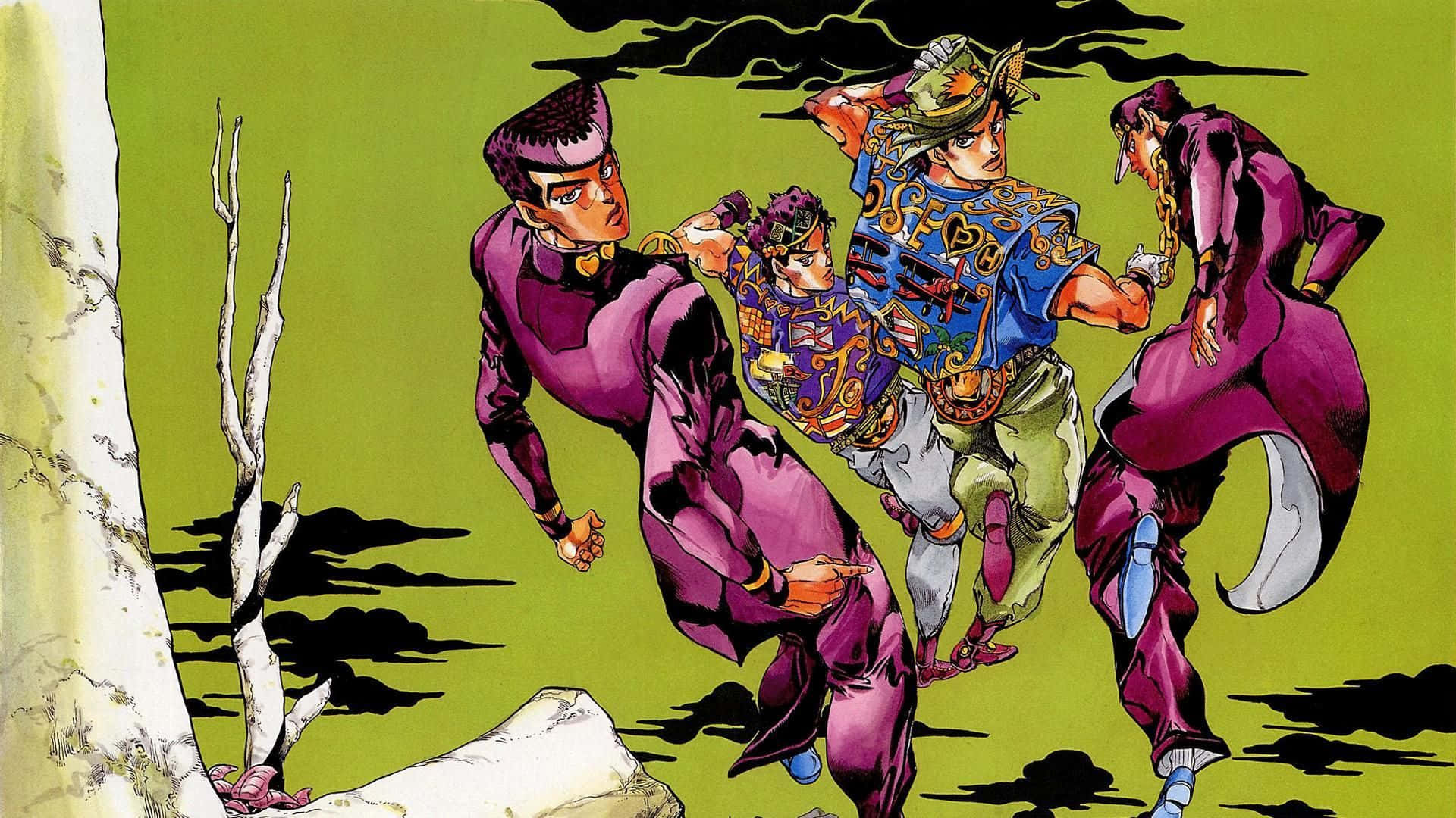 Fan Favorite Jojo Manga Brings Intriguing Story And Captivating Art To Life Background