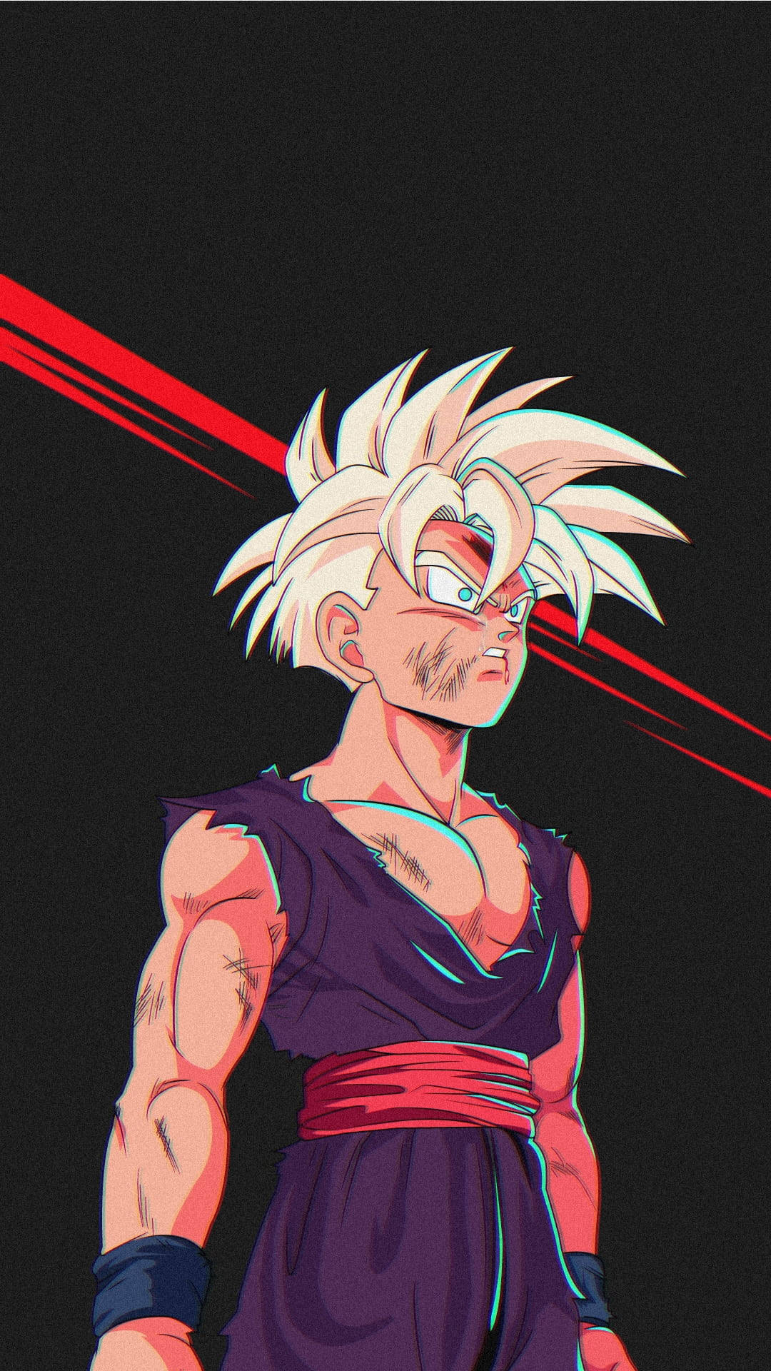 Fan Made Gohan Super Saiyan 2 Art Background