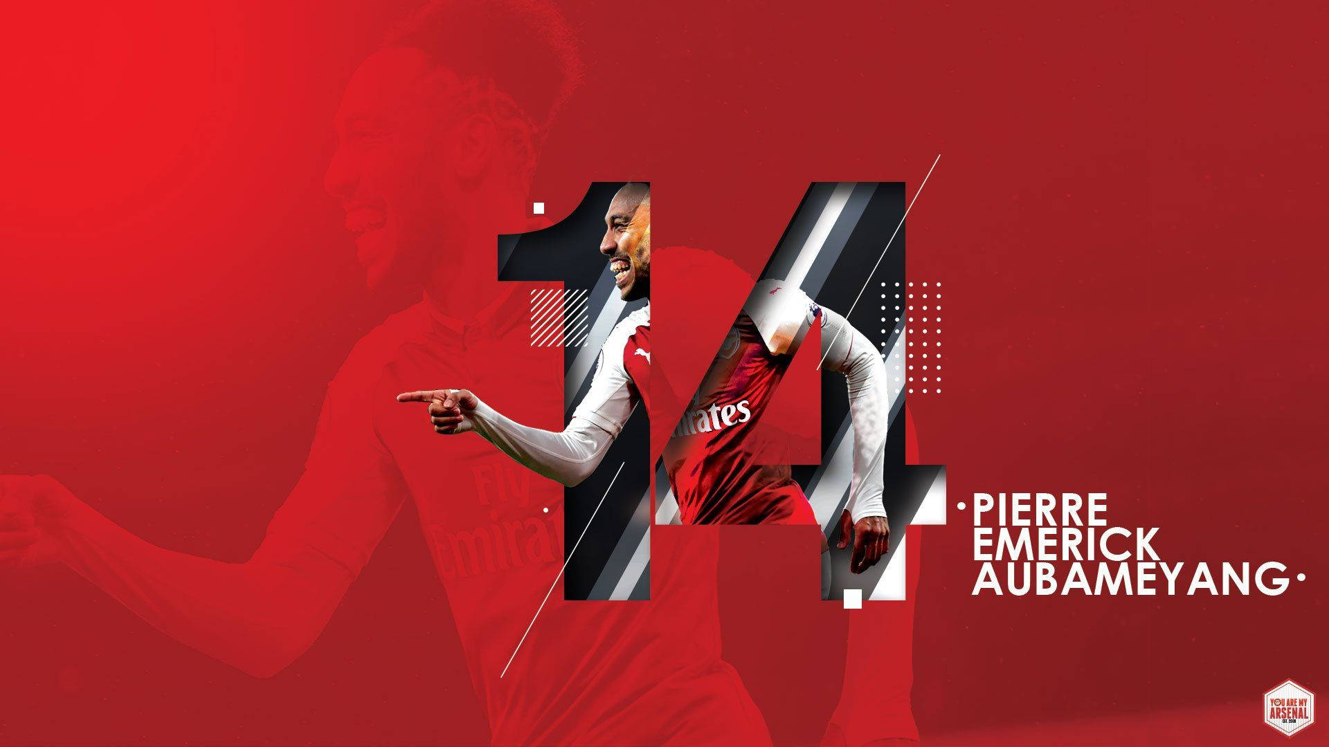 Fanart For Pierre-emerick Aubameyang From Arsenal Fc Background