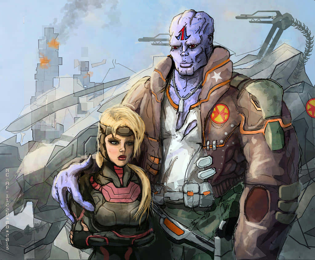 Fanart Of Exosquad Characters Background