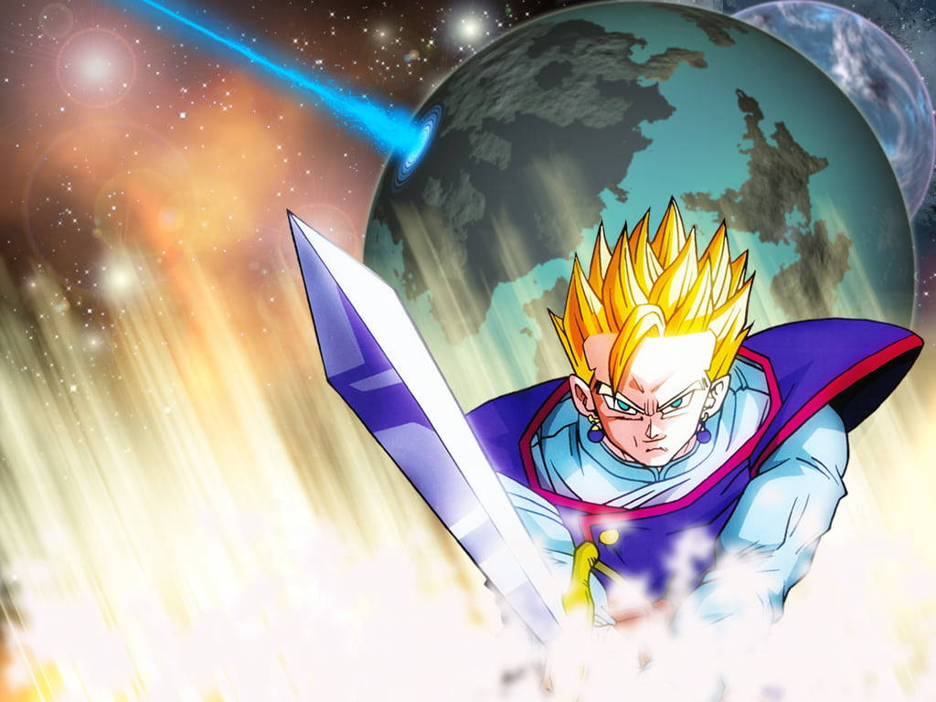 Fanart Of Gohan Super Saiyan 2 Background