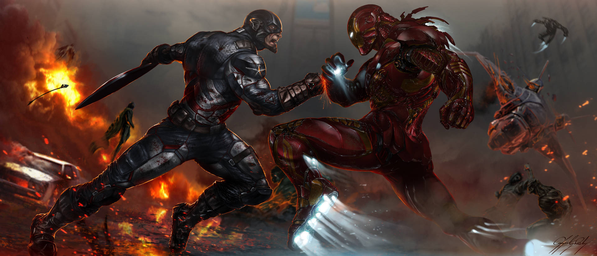 Fanart Poster For Captain America Civil War