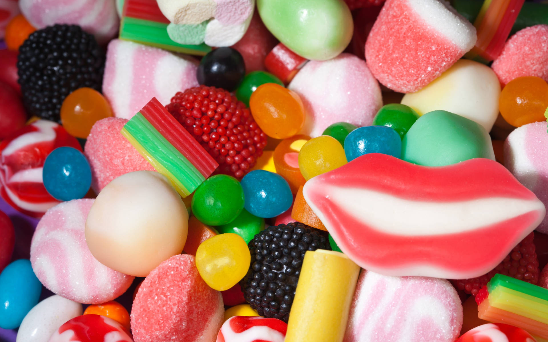 Fancy Assorted Candies Background