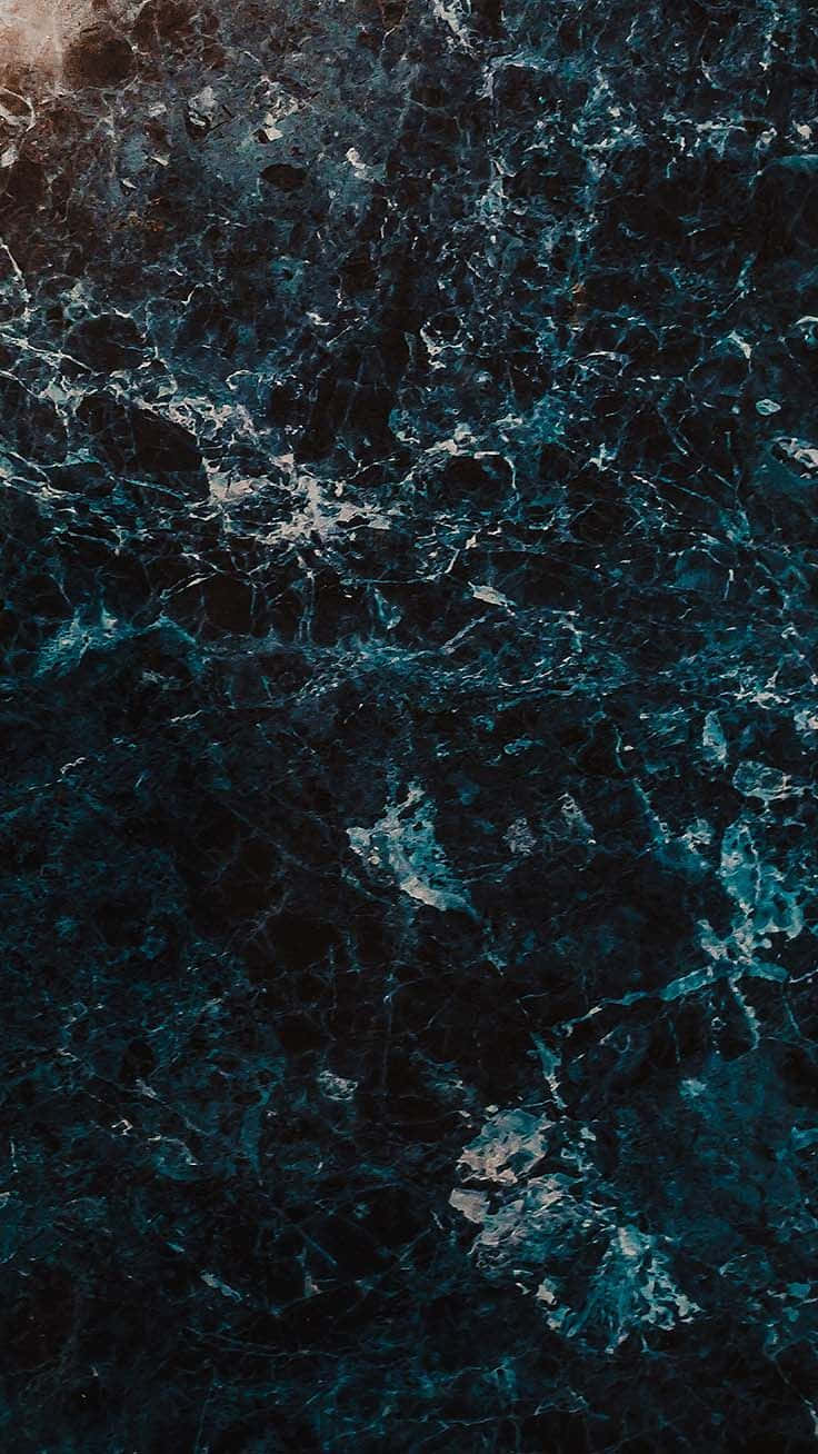 Fancy Dark Blue Marble Phone Background