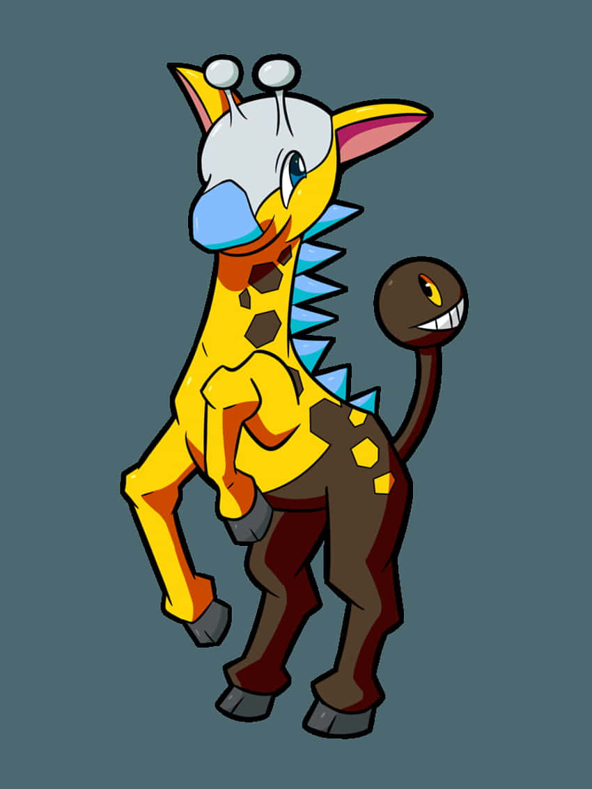Fancy Fanart Of Girafarig Background