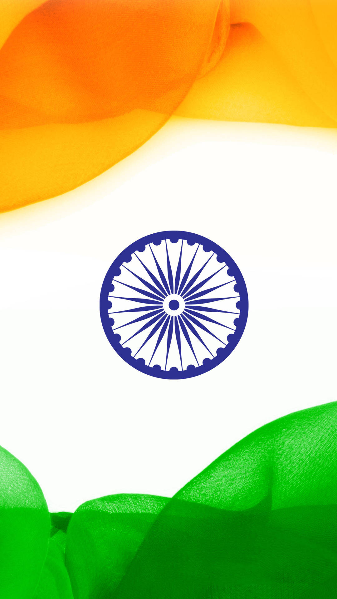 Fancy Indian Flag Mobile Background