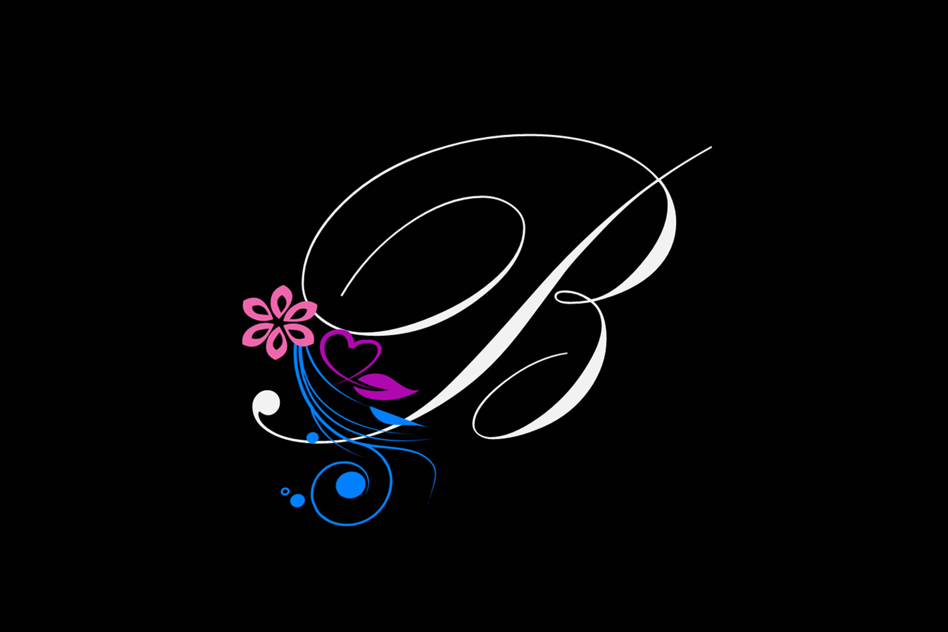 Fancy Letter B Background