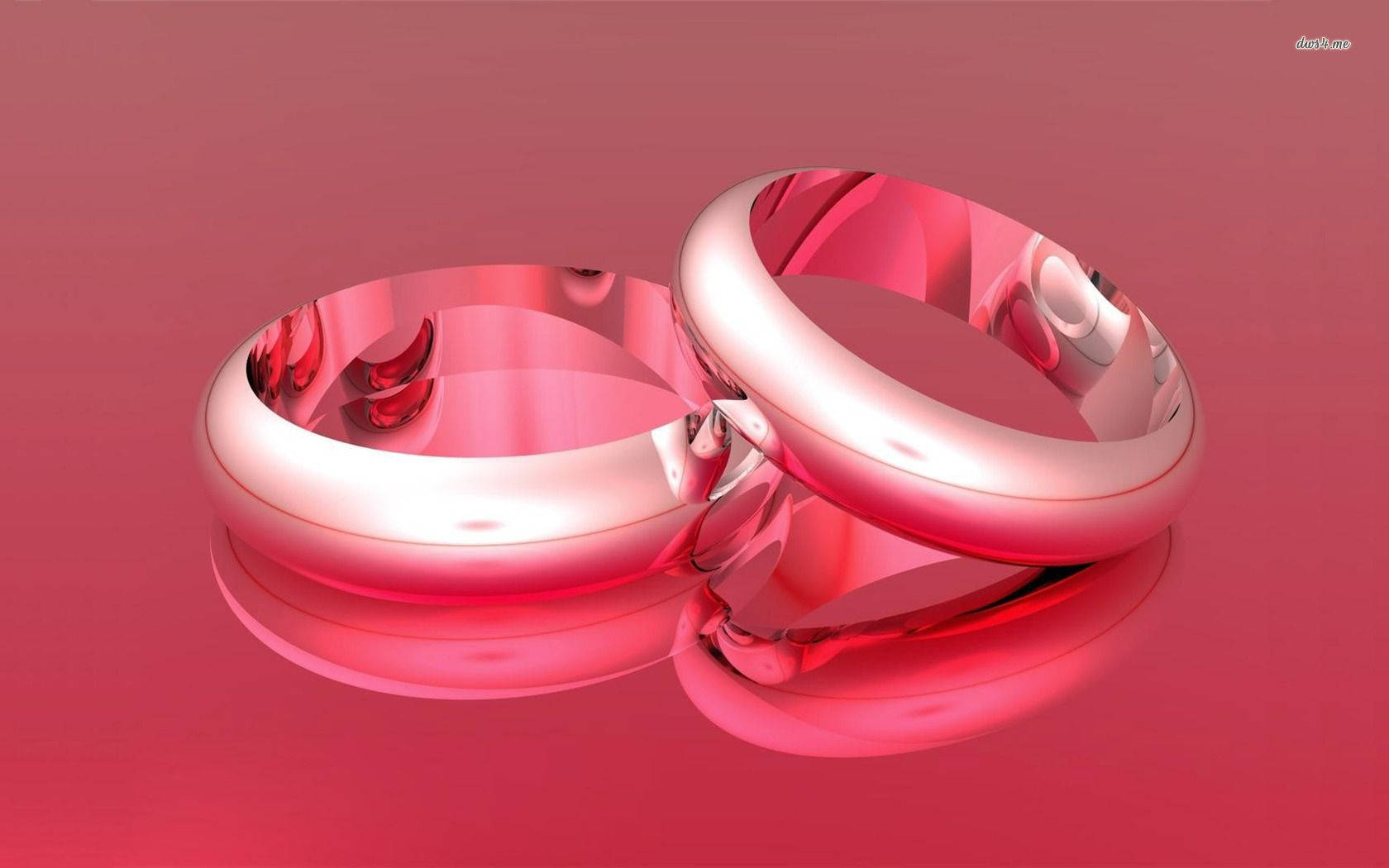 Fancy Pink Wedding Rings Background