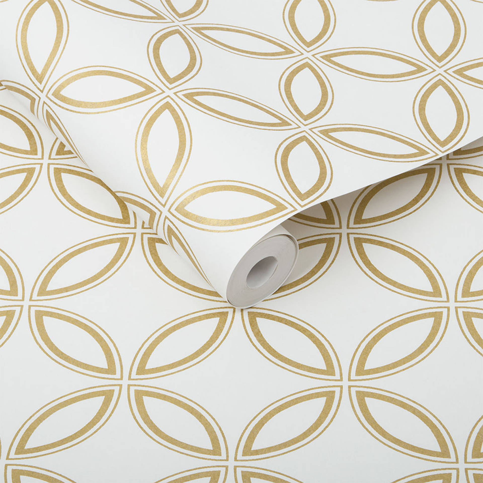 Fancy White And Gold Background Background