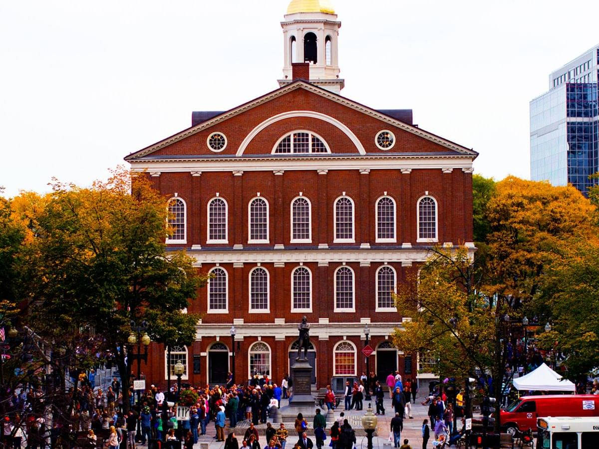 Faneuil Hall And Autumn Trees