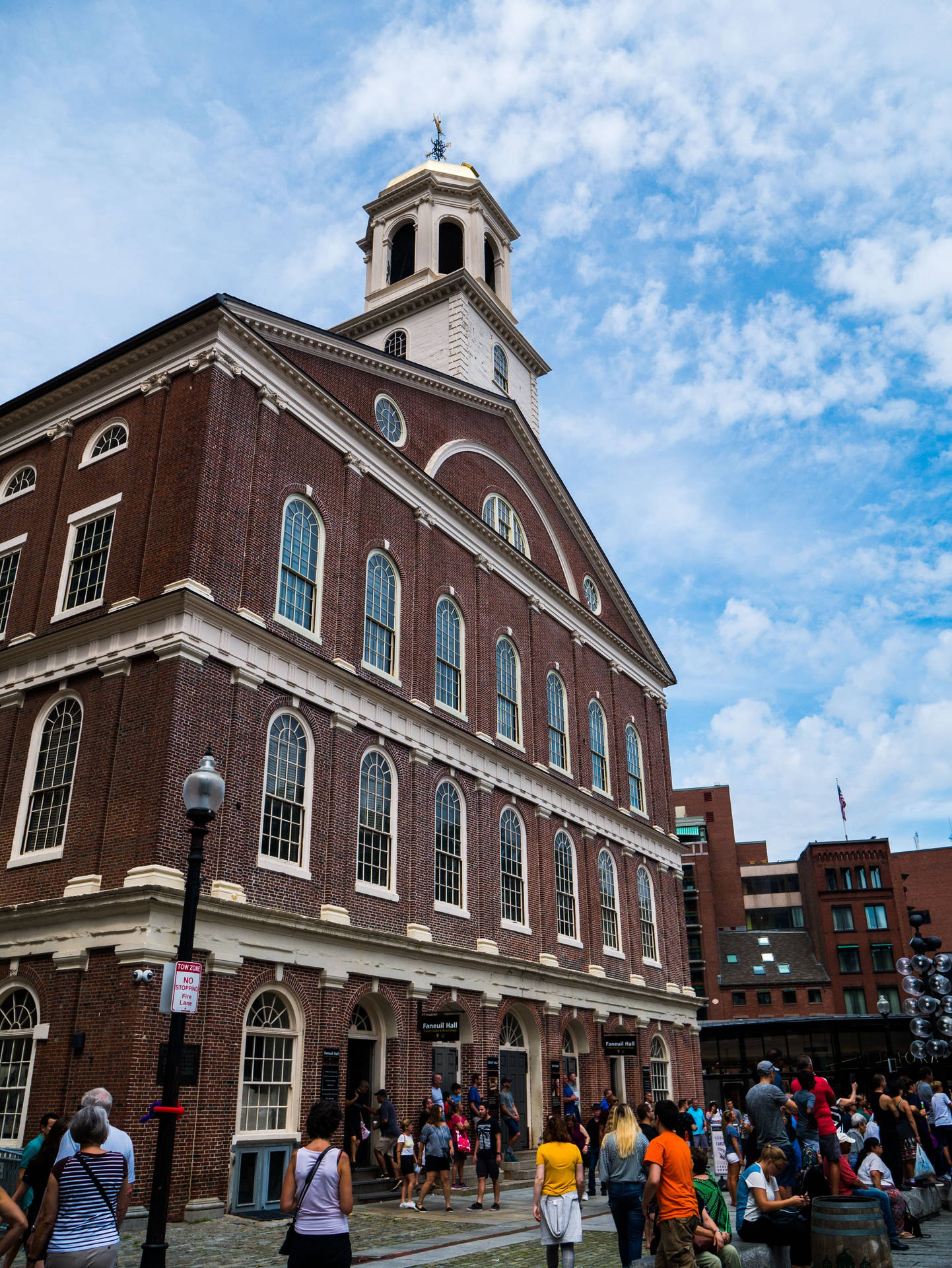 Faneuil Hall Cloudy Sky