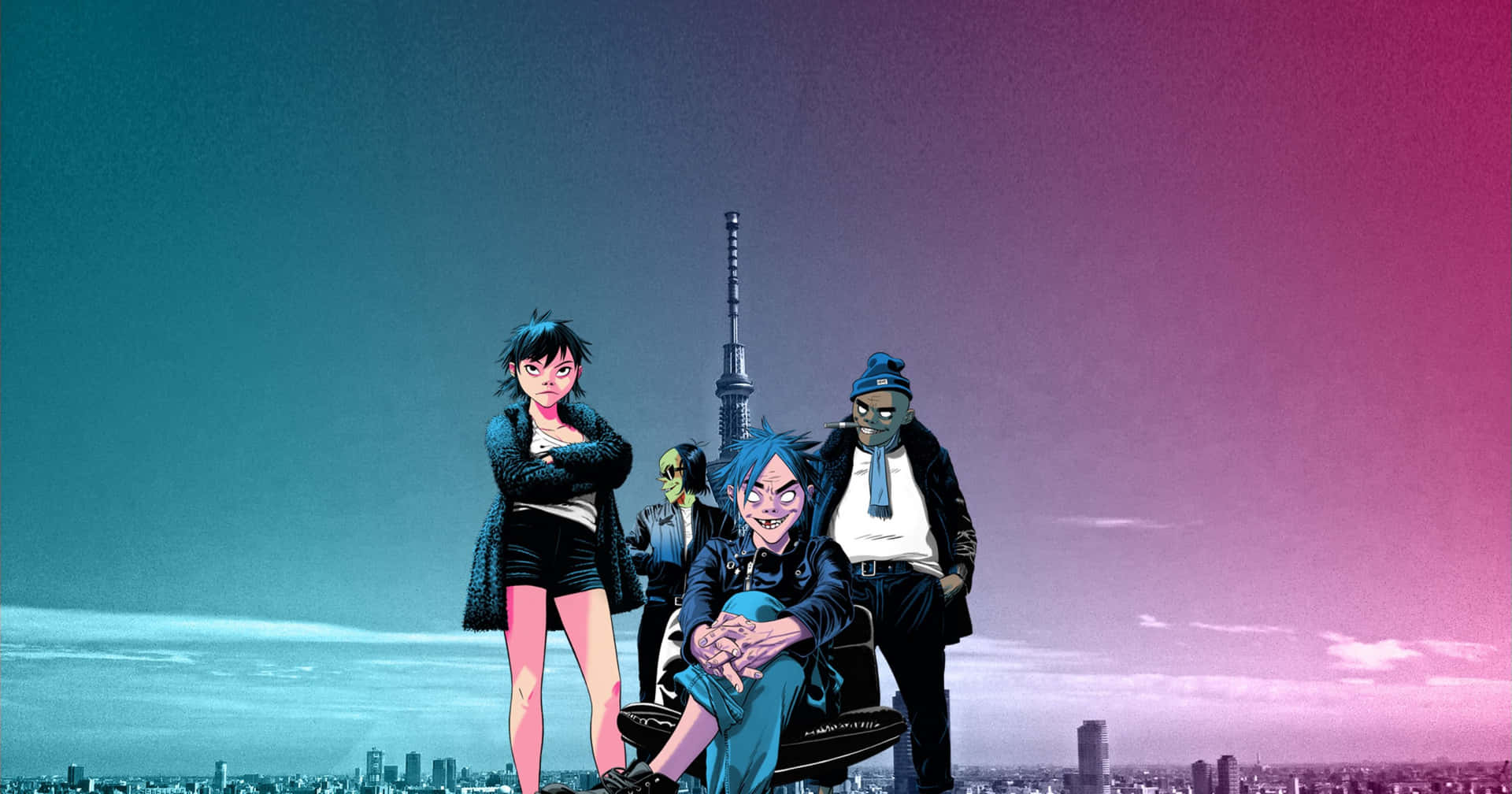 Fans Of Gorillaz Can Enjoy A High-resolution 4k Look At The Band Background