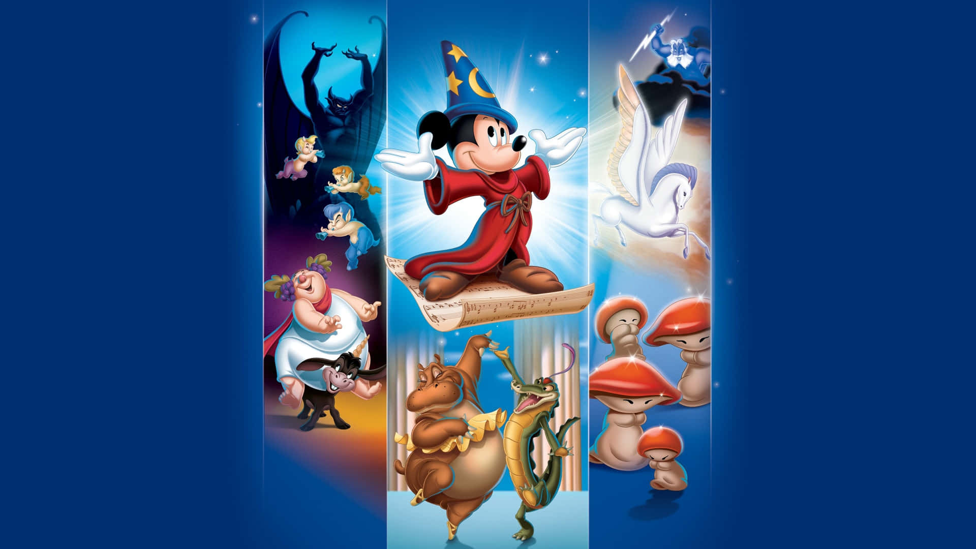 Fantasia Classic Animated Characters Background