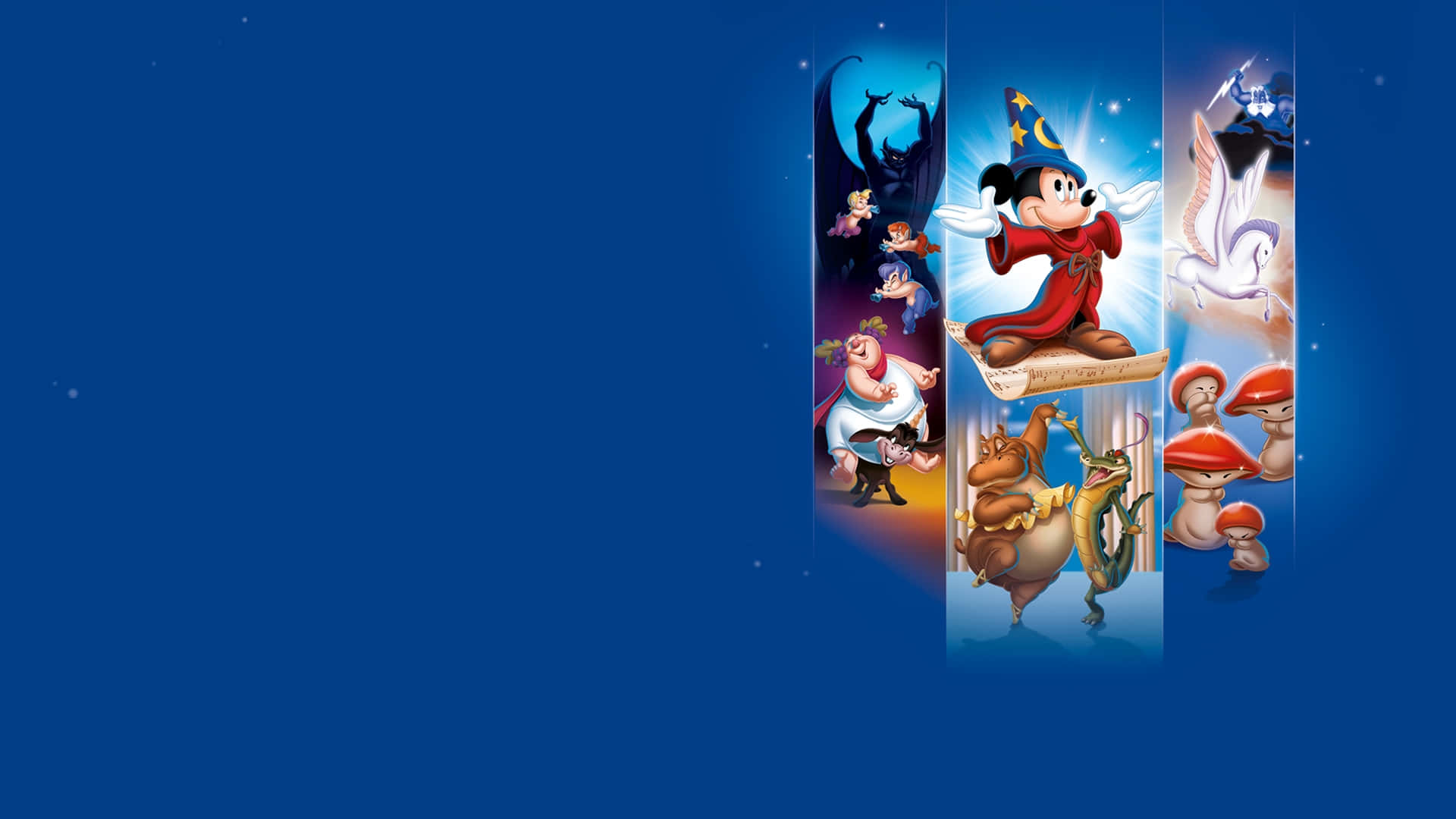 Fantasia Classic Characters Montage Background