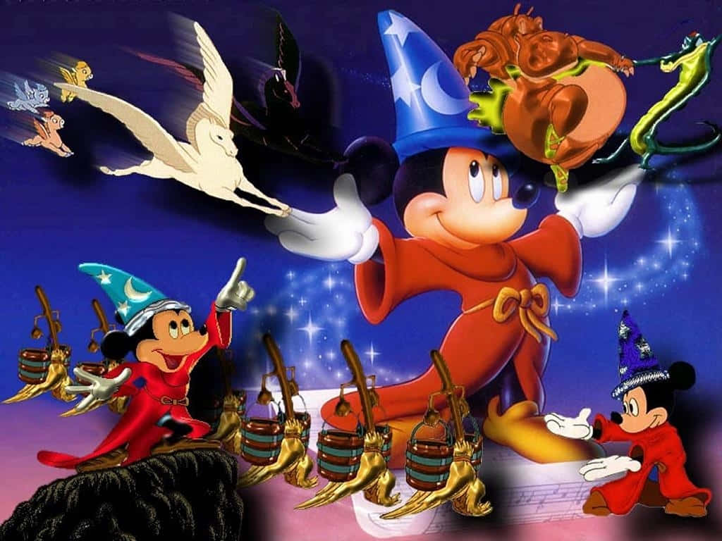 Fantasia Mickey Magic Sorcery Background