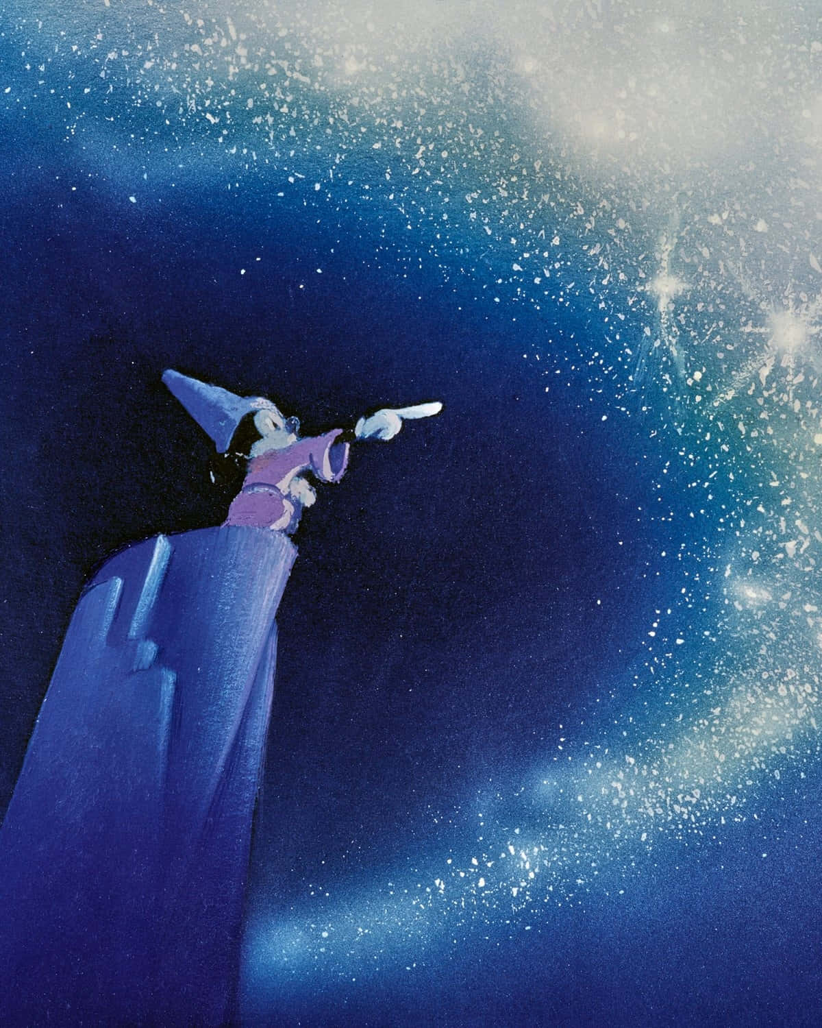 Fantasia Sorcerer Apprentice Magic Stars Background