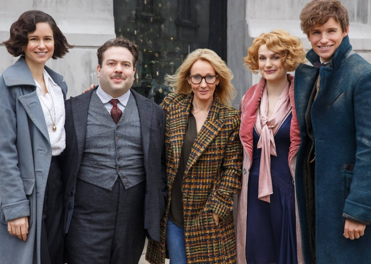 Fantastic Beasts And Where To Find Them Cast With Jk Rowling