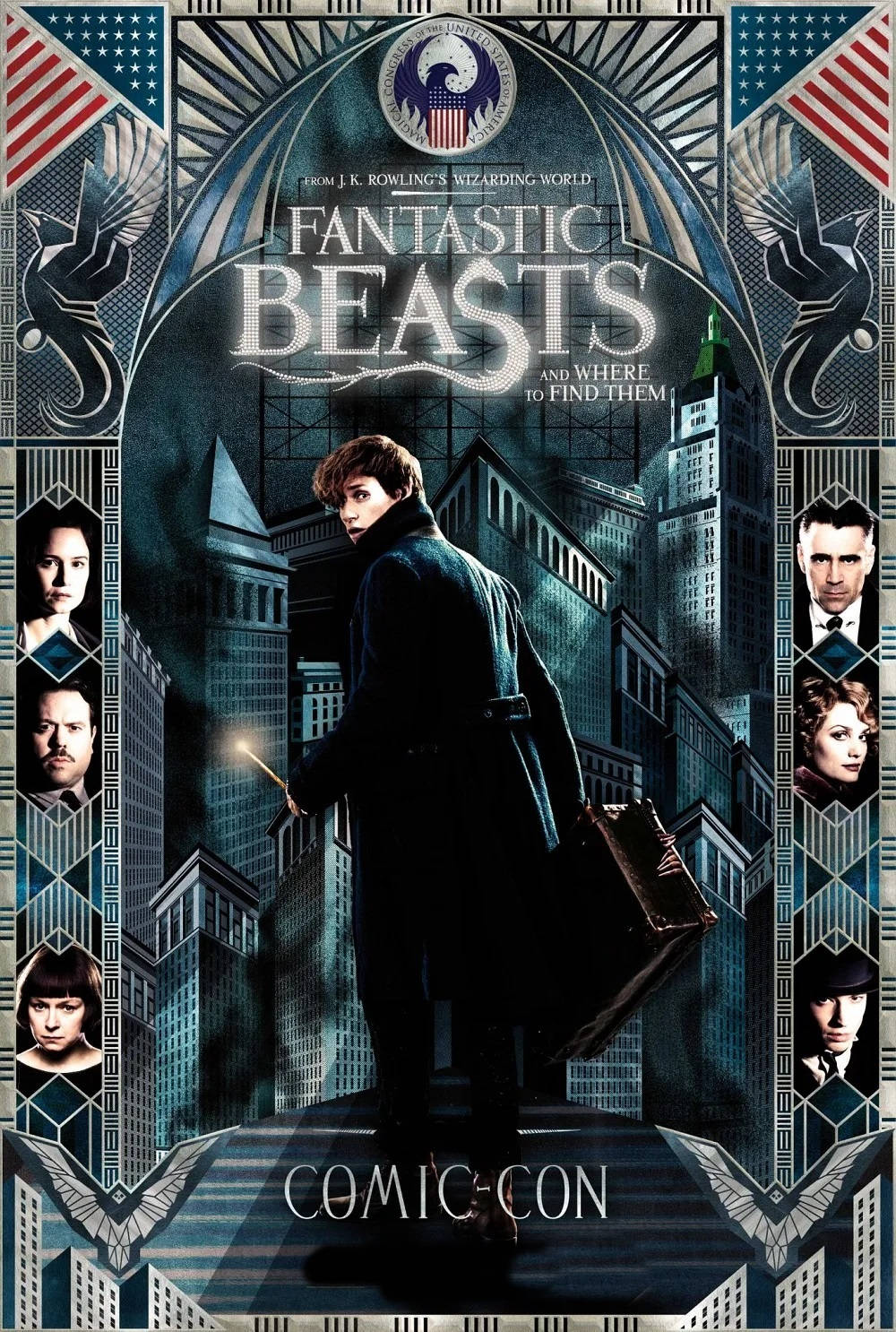 Fantastic Beasts And Where To Find Them Comic Con Poster