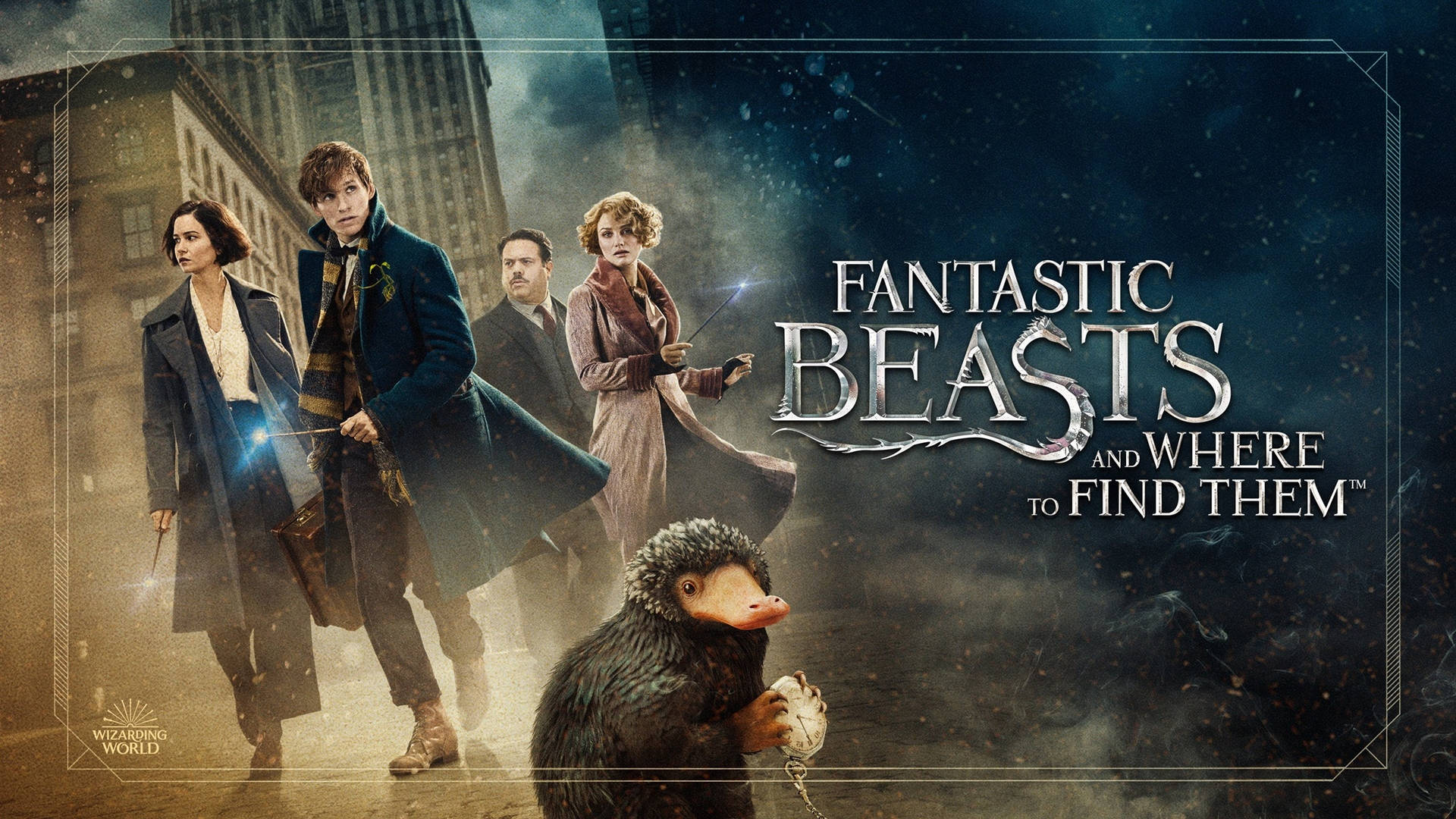 Fantastic Beasts And Where To Find Them Horizontal Poster Background