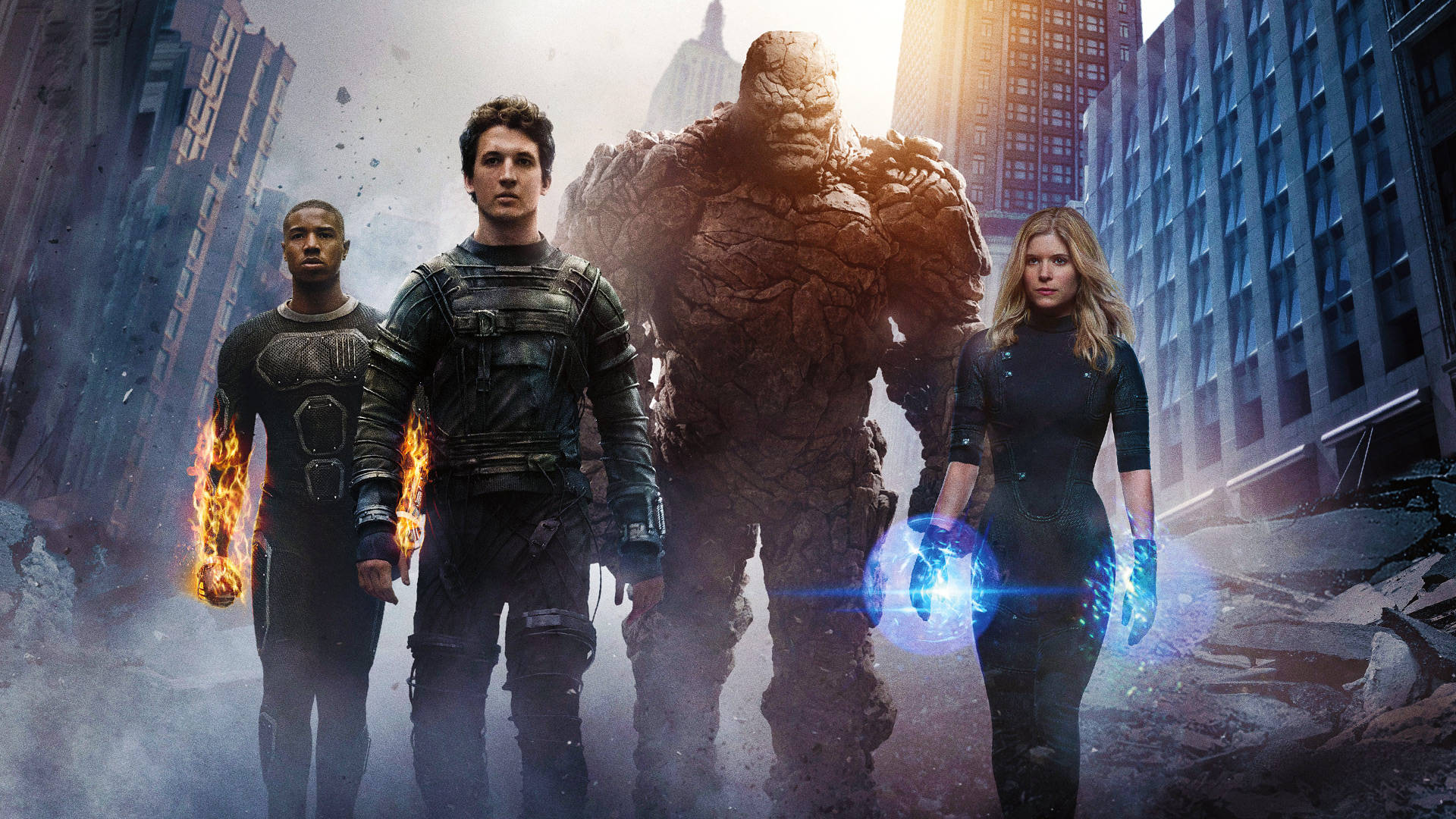Fantastic Four 2015 Characters Illustration Background