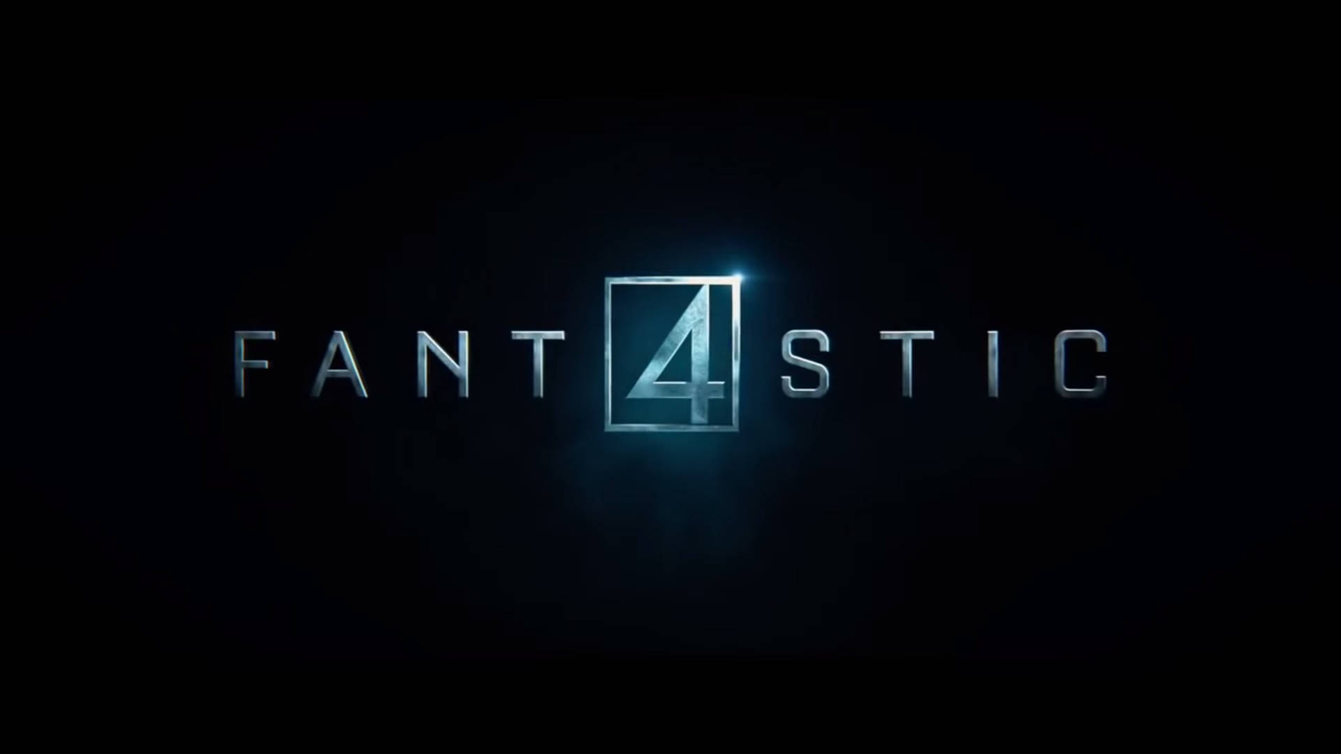 Fantastic Four 2015 Silver Logo Background