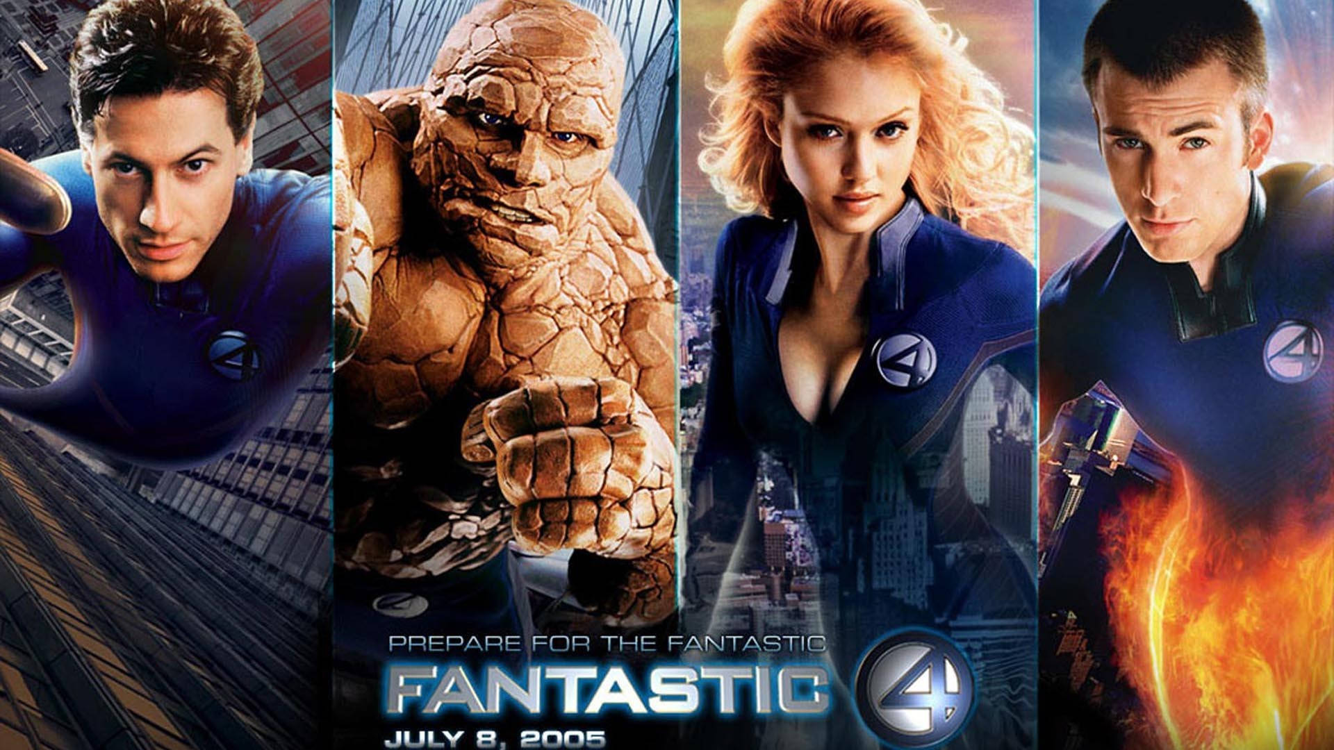 Fantastic Four Characters Movie Poster Background
