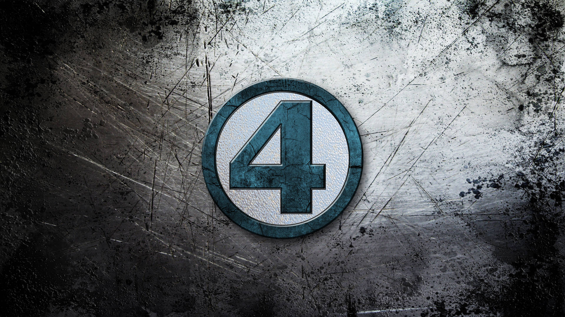 Fantastic Four Logo Grunge Background