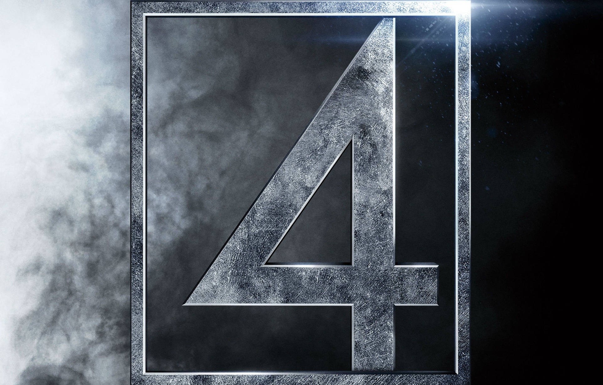 Fantastic Four Minimalist Number Logo Background