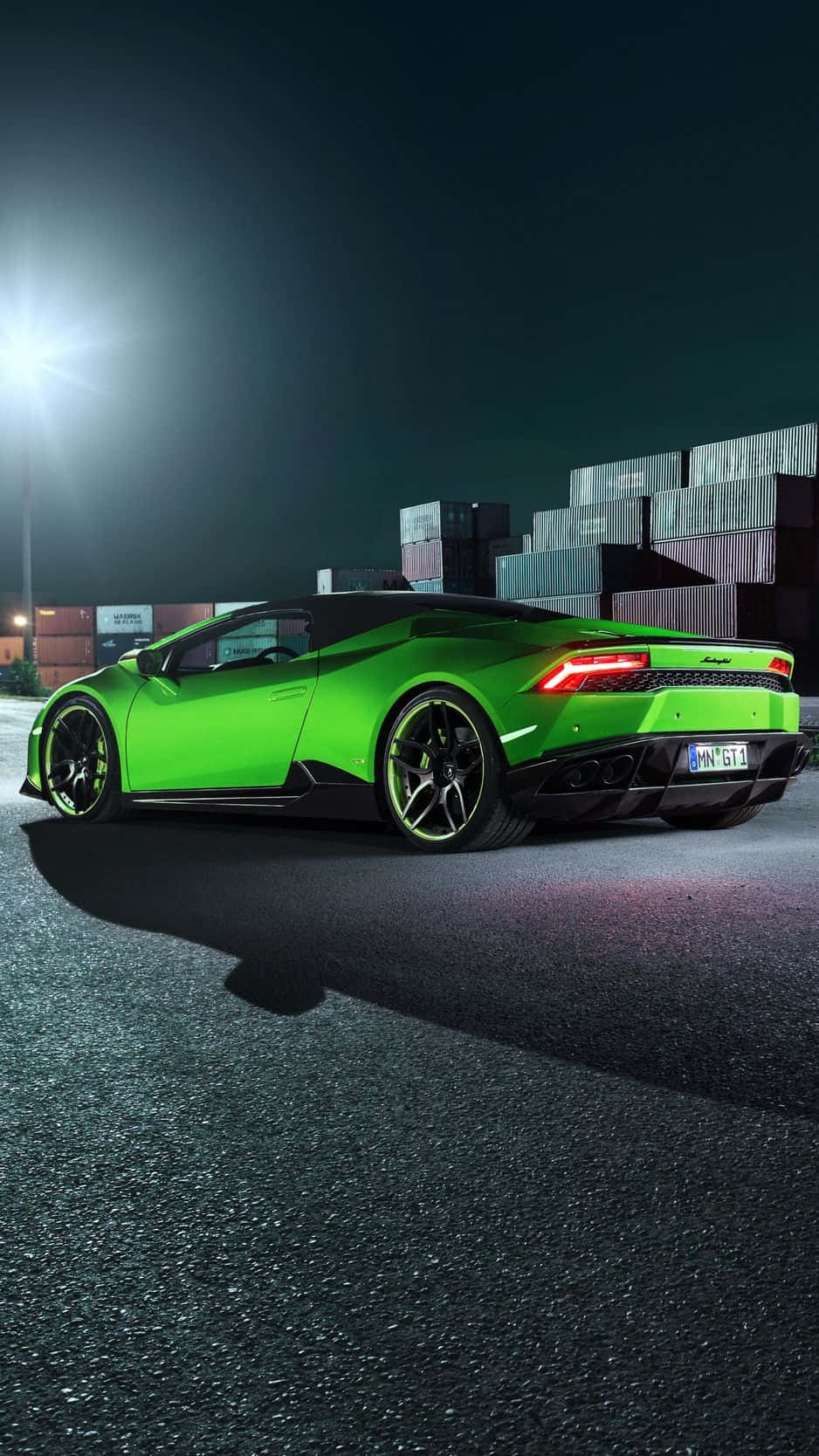 Fantastic Green Lamborghini Iphone Theme Background