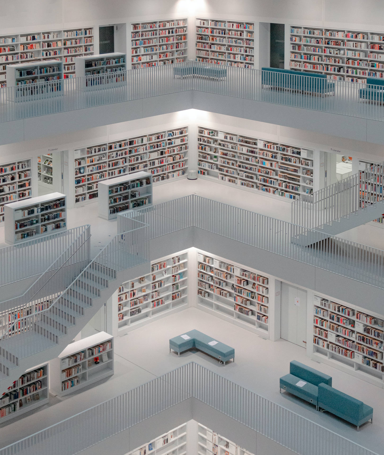 Fantastic Image Of Contemporary Library