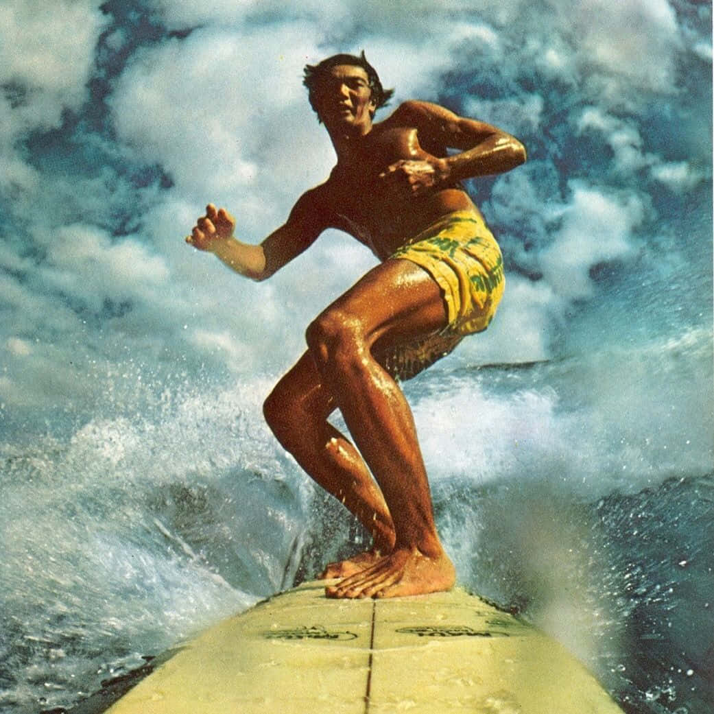 Fantastic Vintage Surf Low Angle Shot