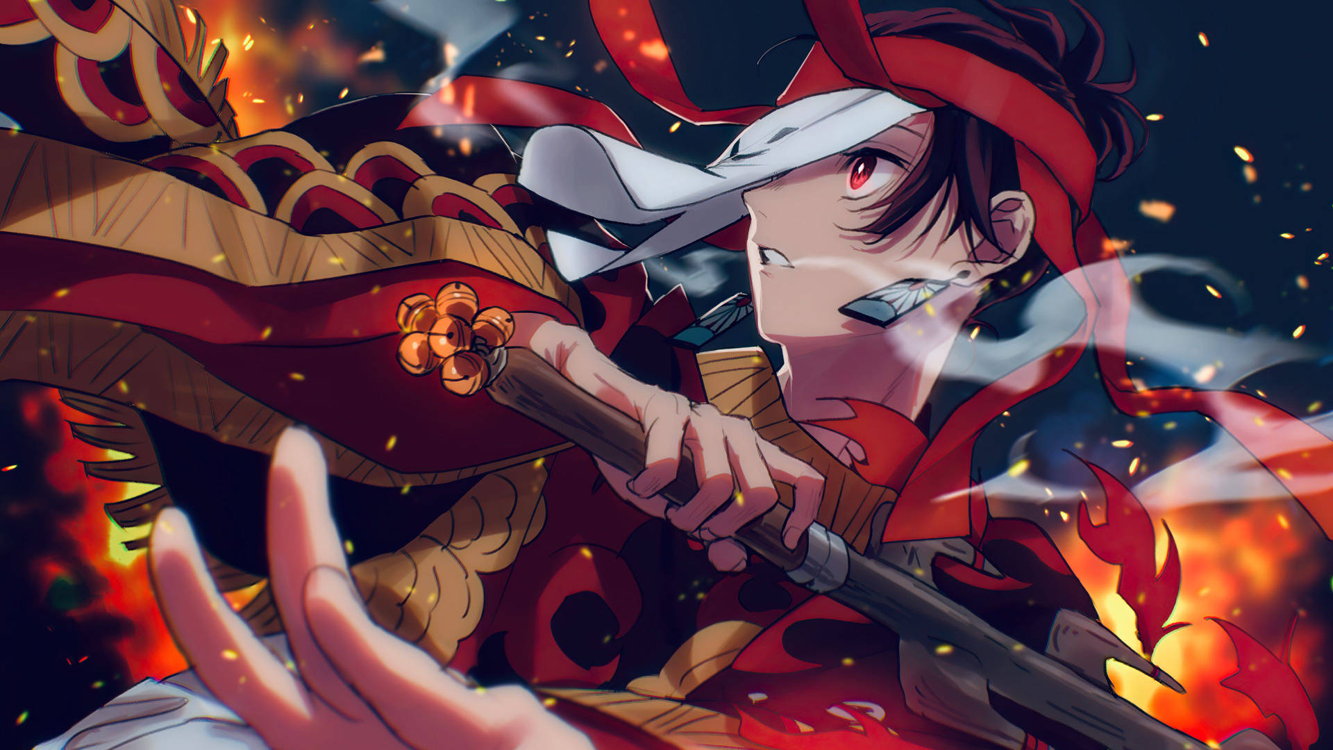 Fantastical 4k Anime Art Designed With Vivid Colors And Complex Detail Background