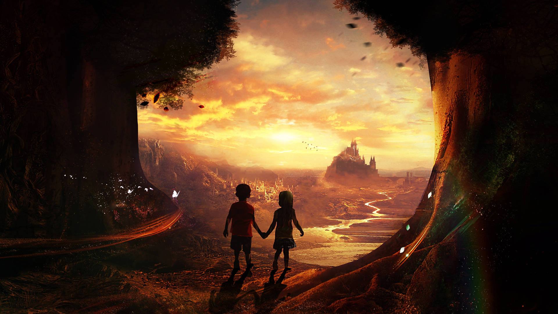 Fantasy Art Forest Kids Background