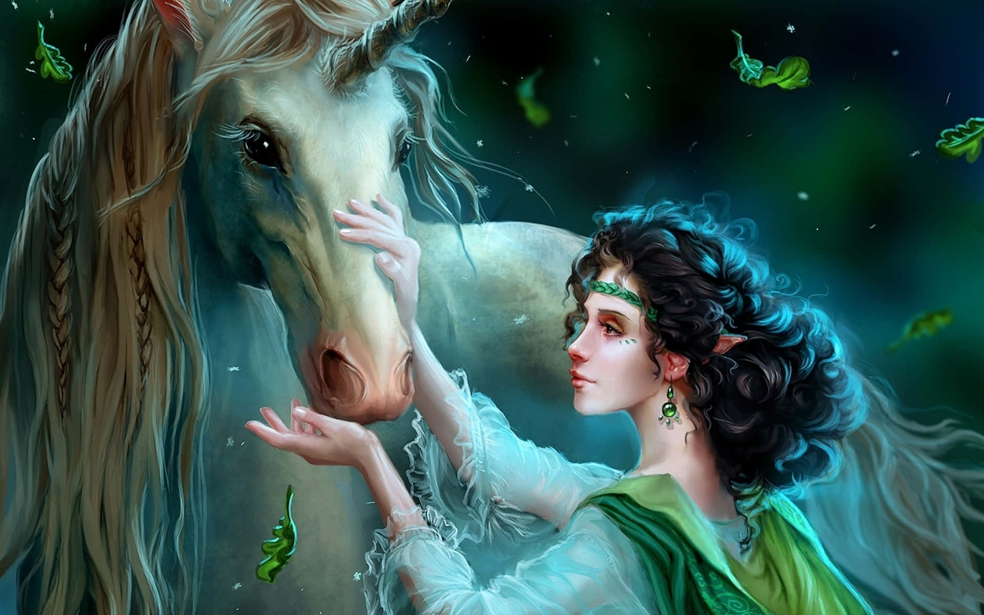 Fantasy Come True - A Magical Unicorn On Your Desktop Background