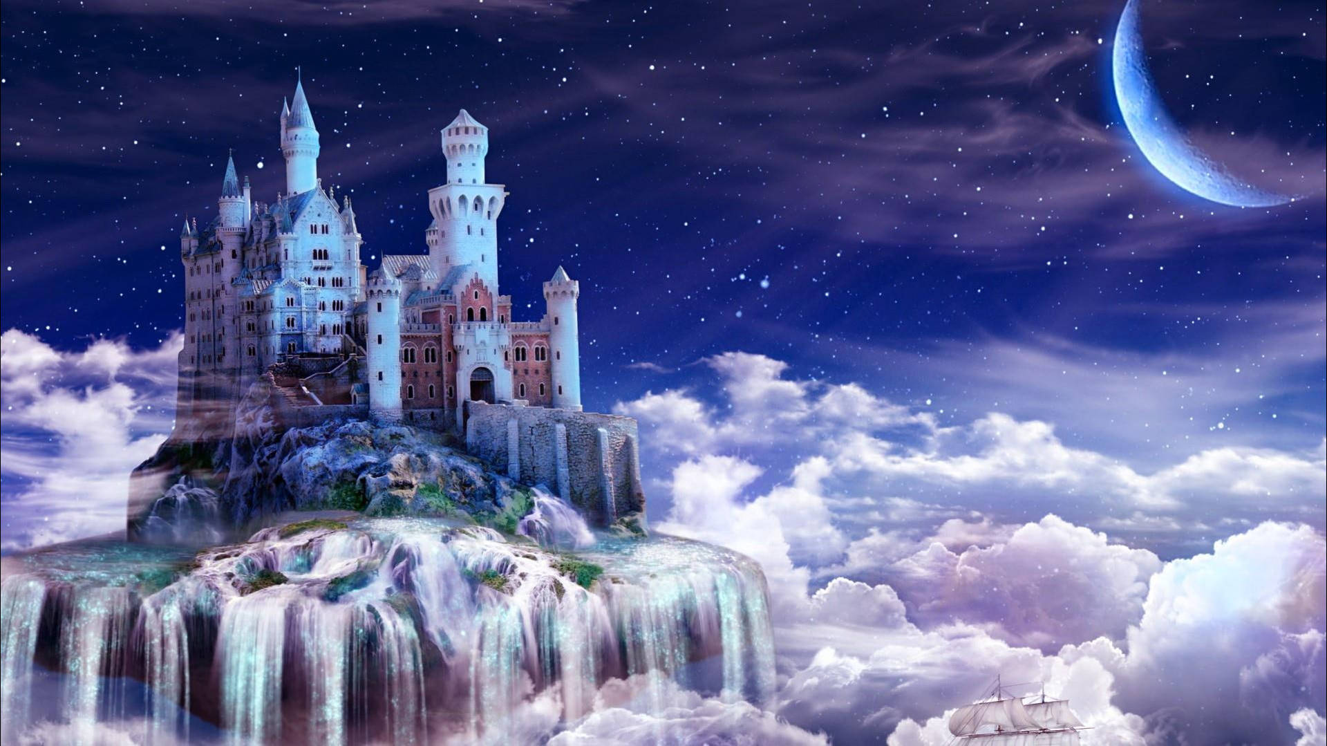 Fantasy Dream Castle Background