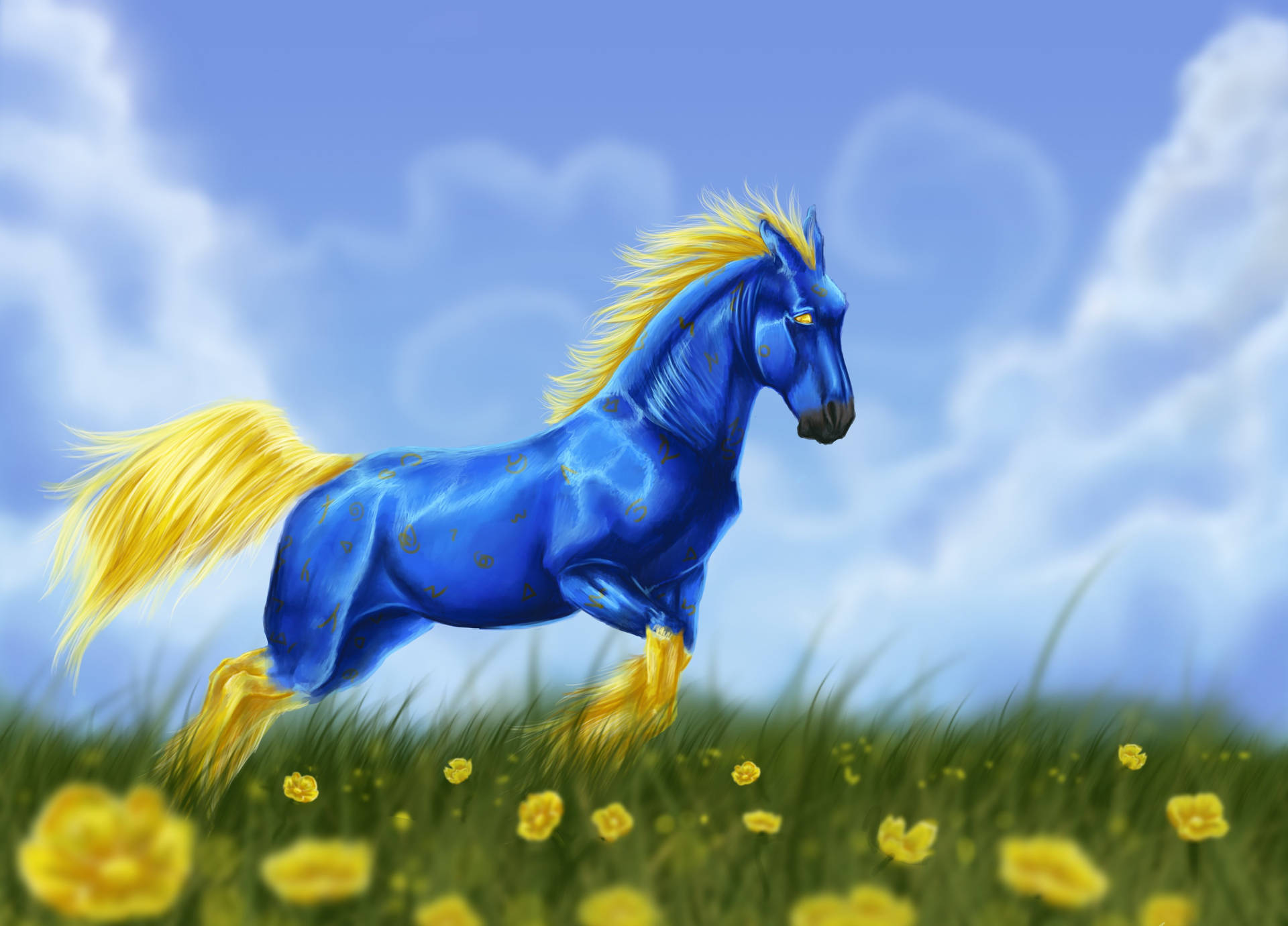 Fantasy Horse Fantasy Animals Hd Wallpaper | Background Image