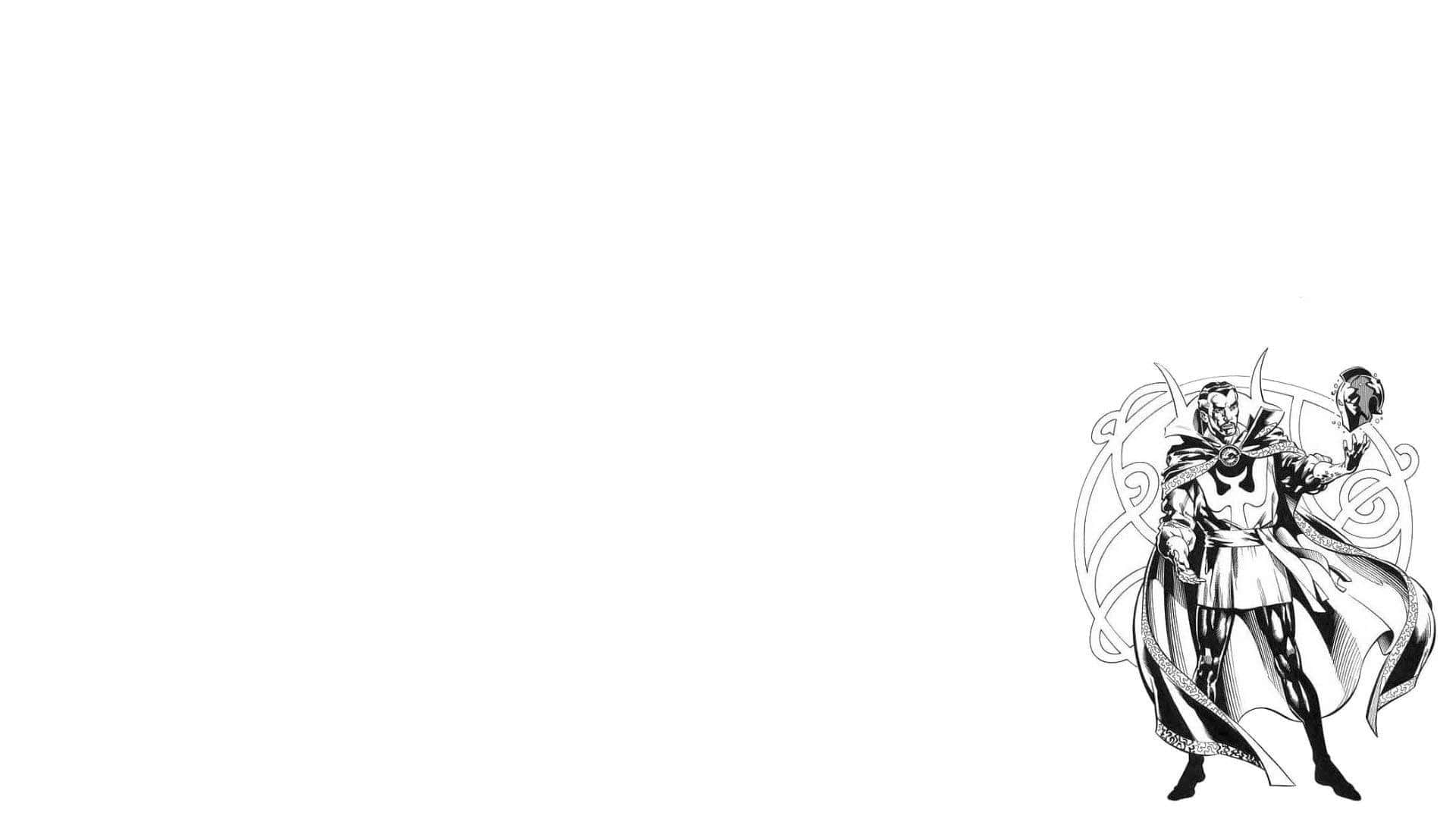 Fantasy Knight Monochrome Sketch