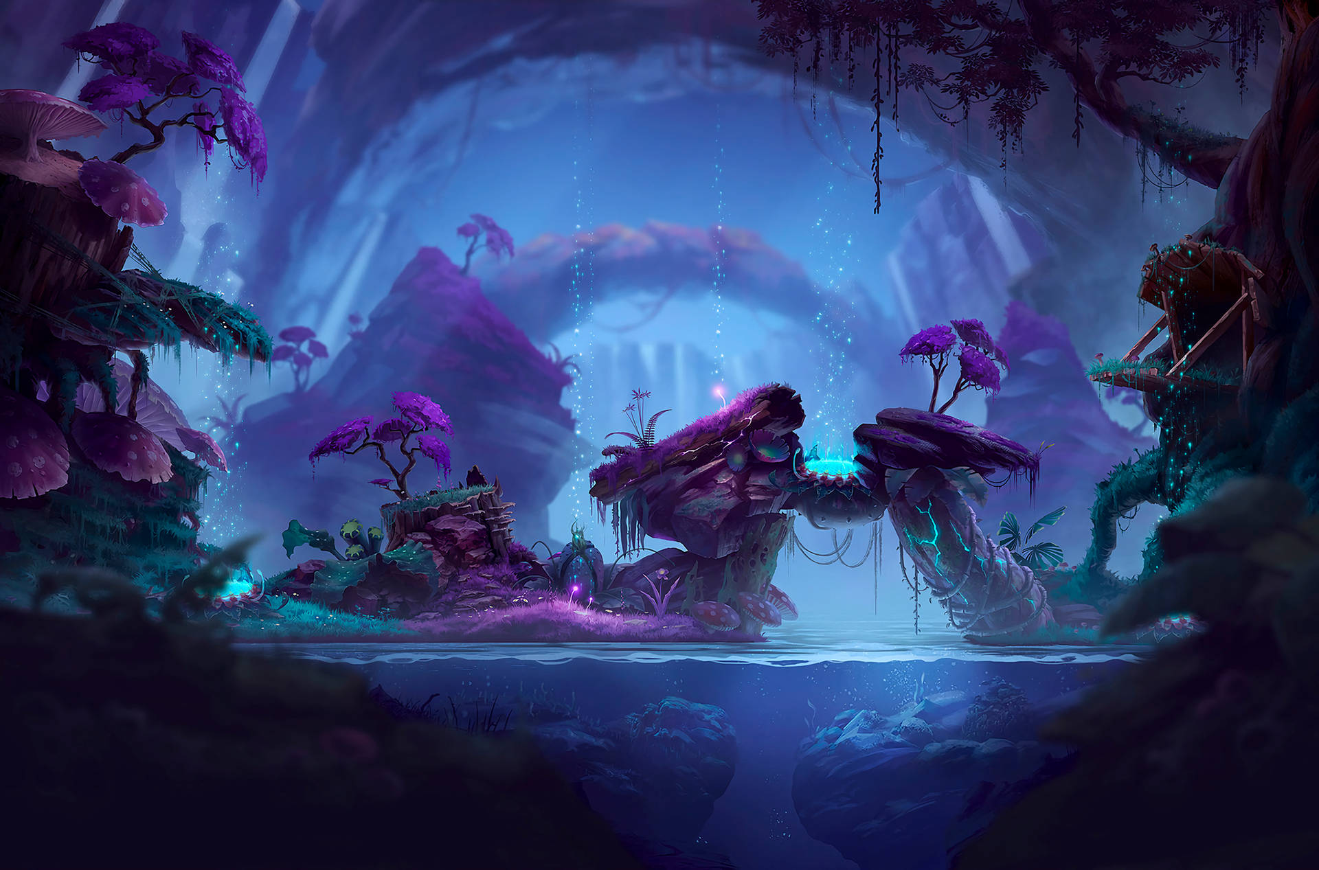 Fantasy Magical Forest Background