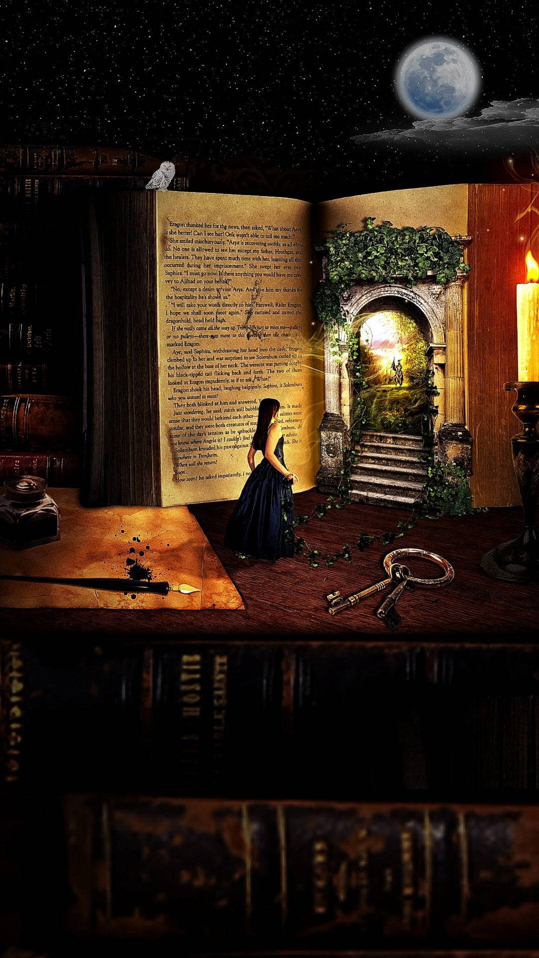 Fantasy Of Books Background