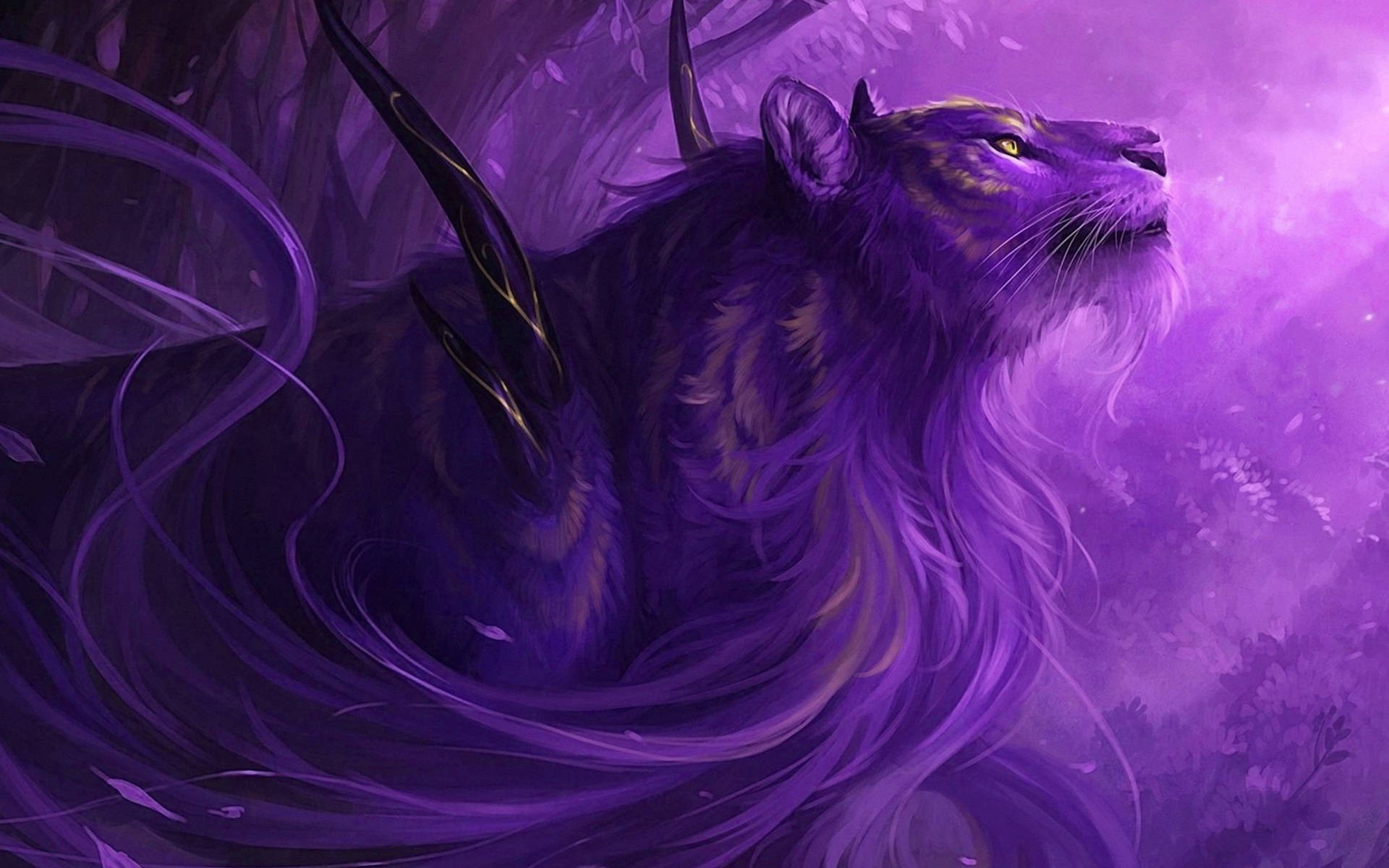 Fantasy Purple Lion Gaming Desktop