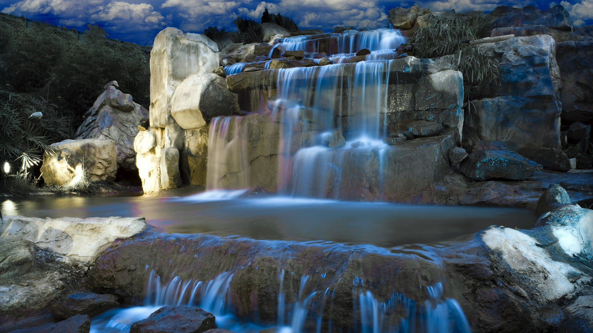 Fantasy Waterfall In Hd Background